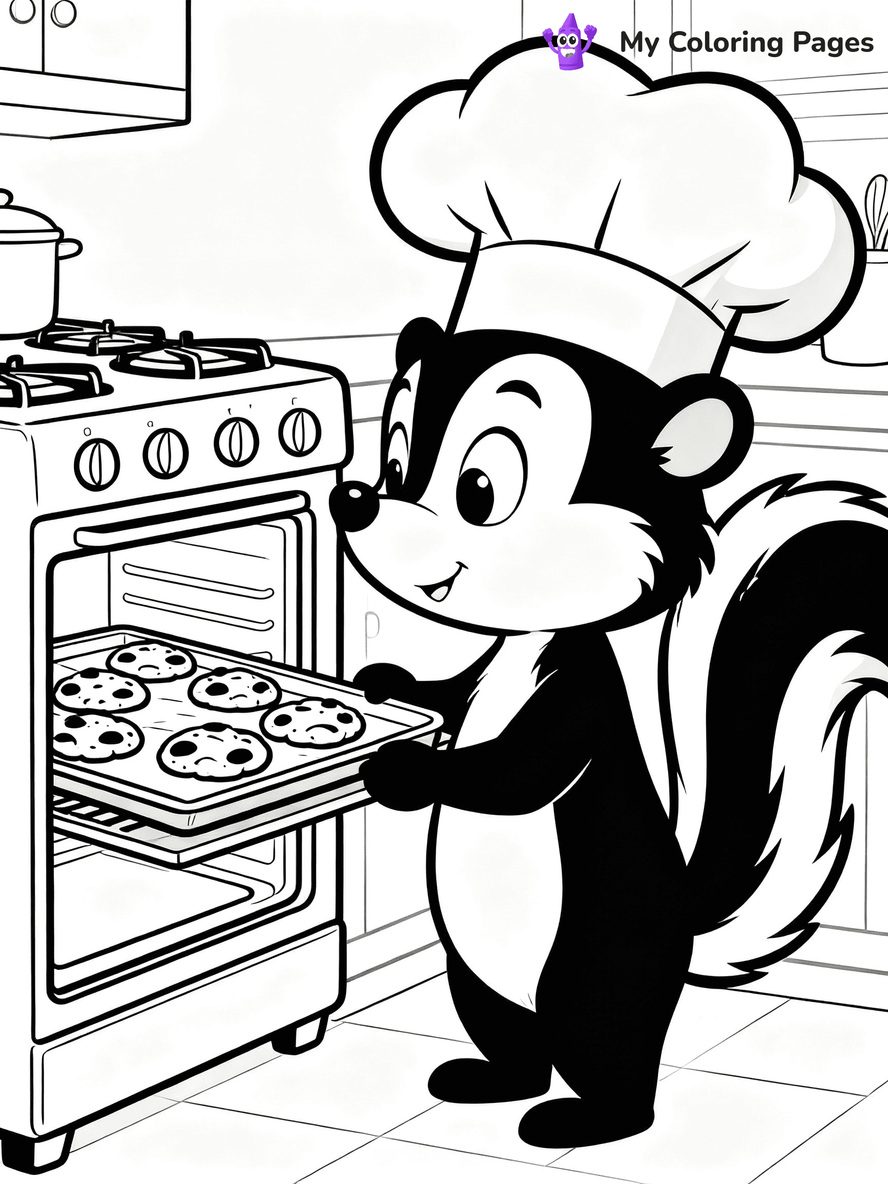Skunk Coloring Pages - 9