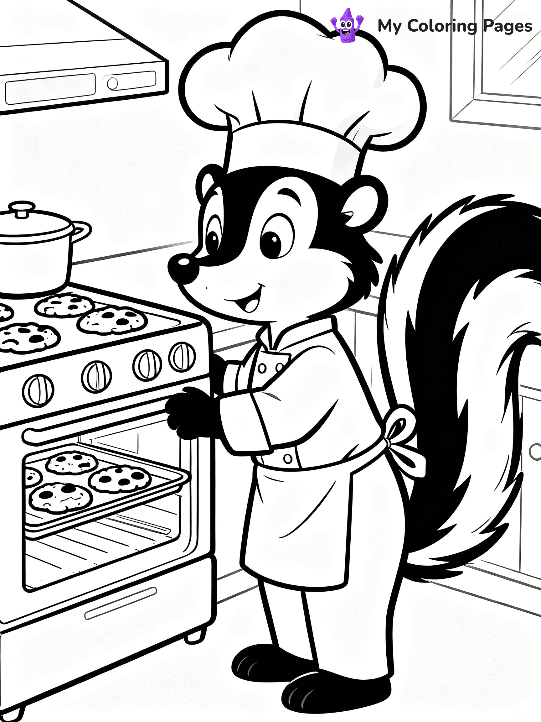 Skunk Coloring Pages - 8