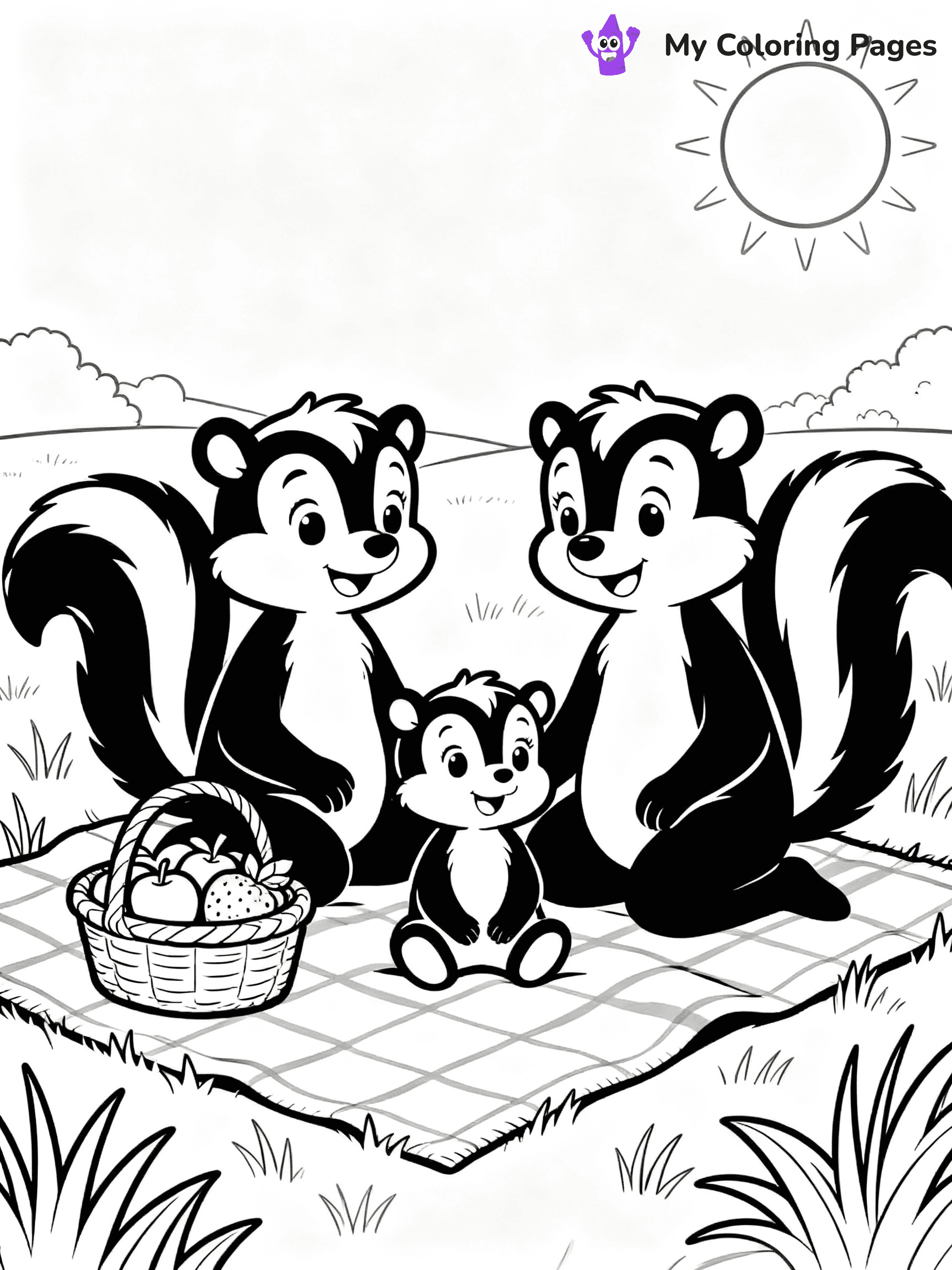 Skunk Coloring Pages - 7