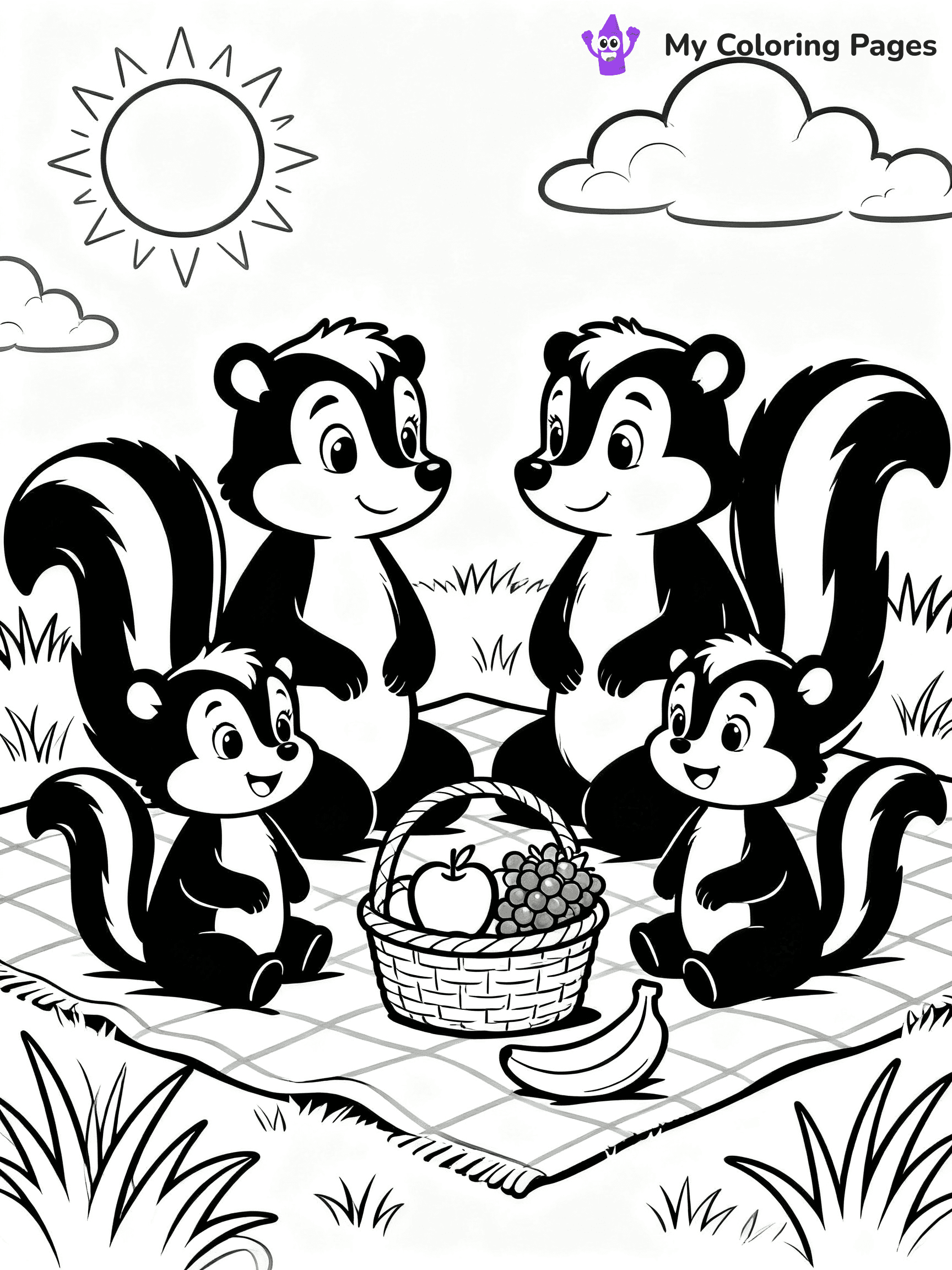 Skunk Coloring Pages - 6