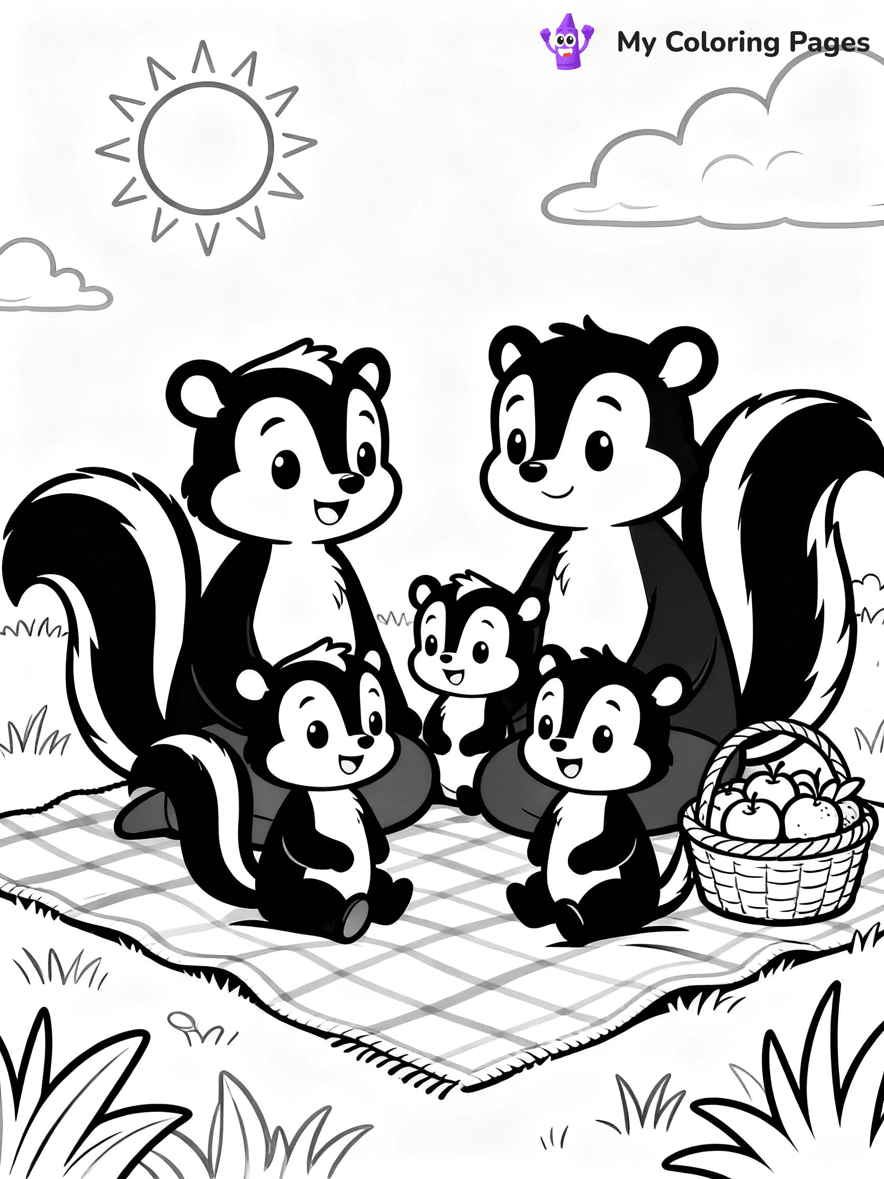 Skunk Coloring Pages - 5