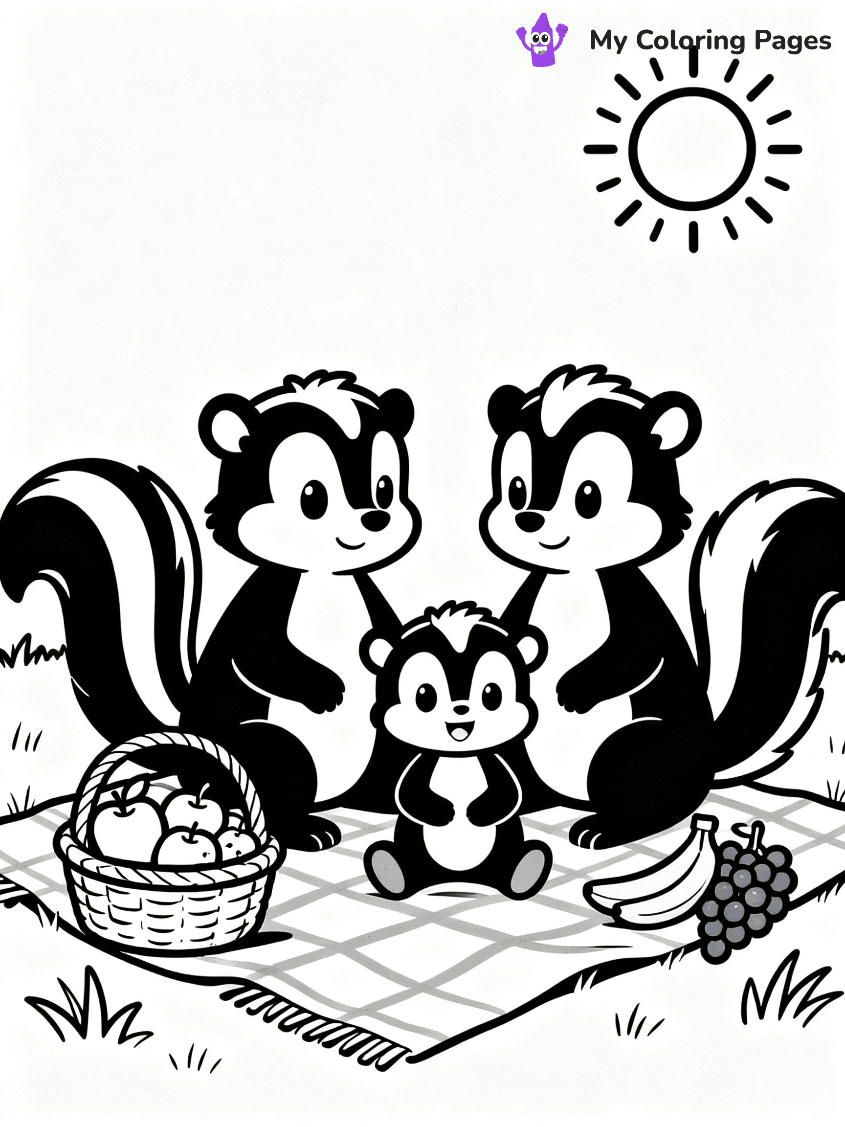 Skunk Coloring Pages - 2