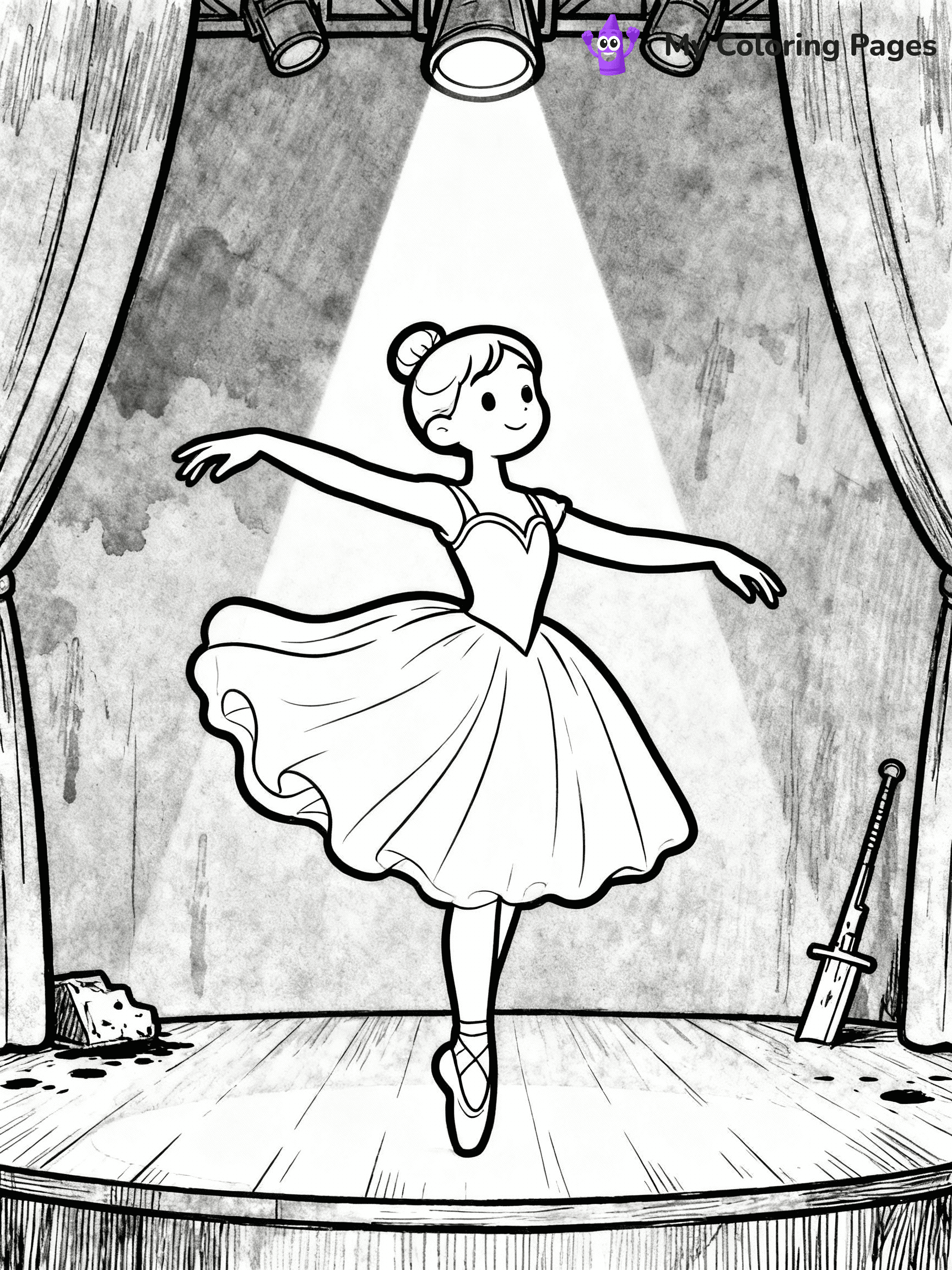Ballerina Coloring Pages - 33
