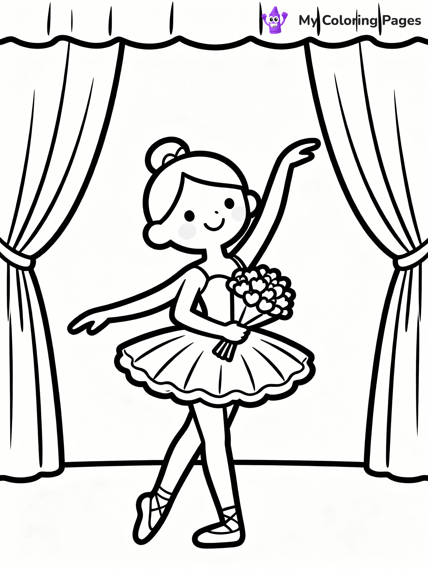 Ballerina Coloring Pages - 19