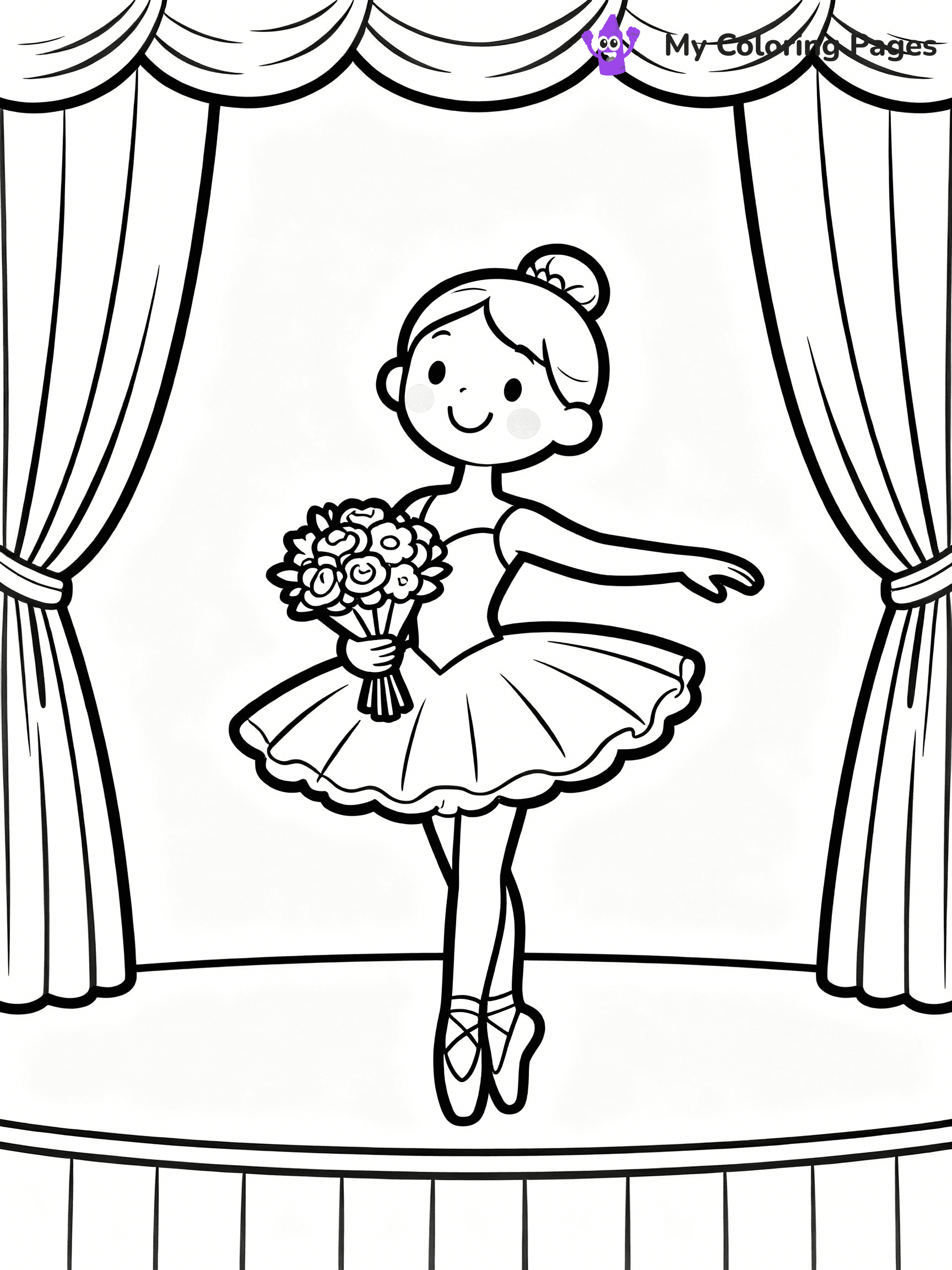 Ballerina Coloring Pages - 16