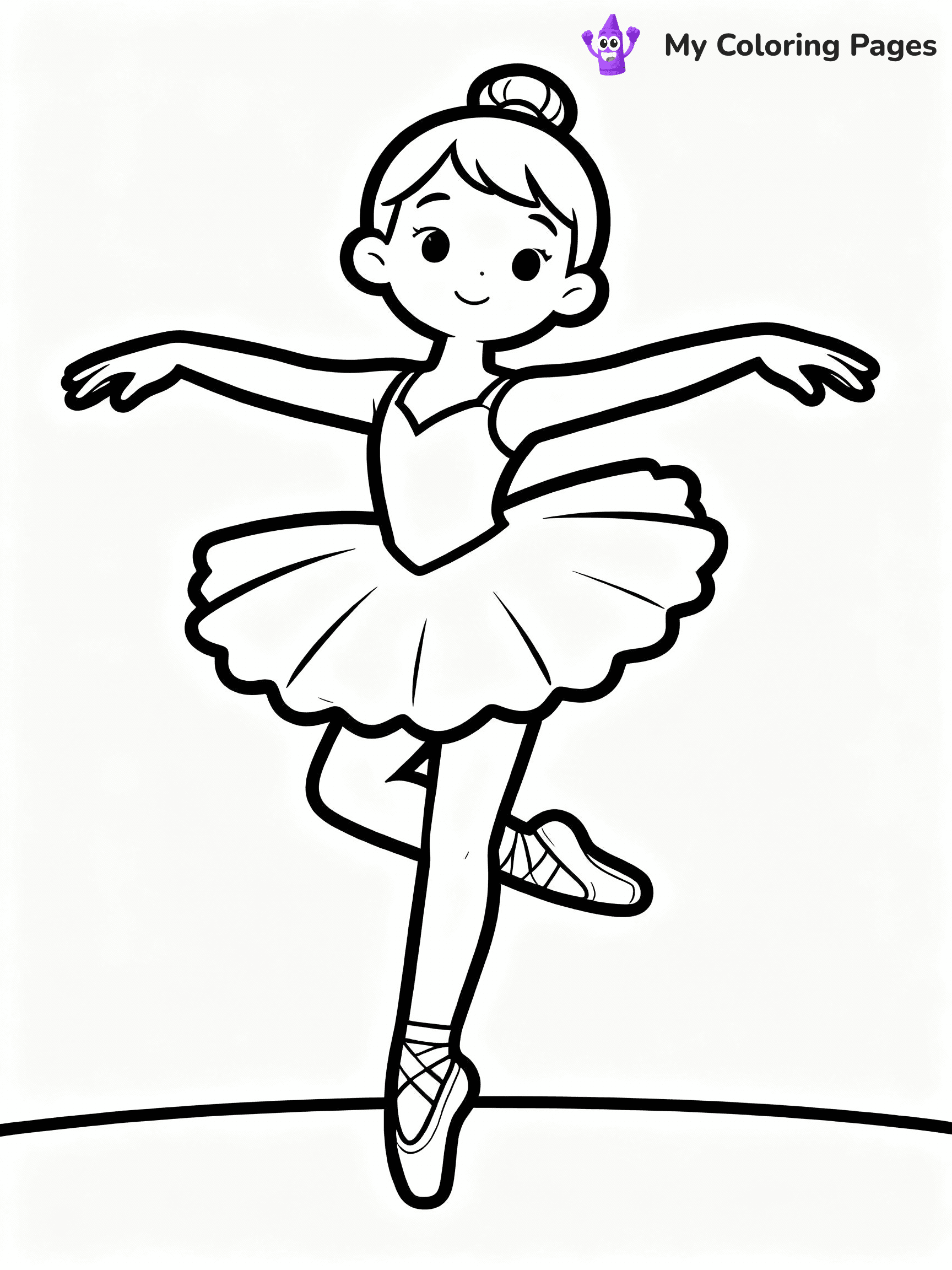 Ballerina Coloring Pages - 2