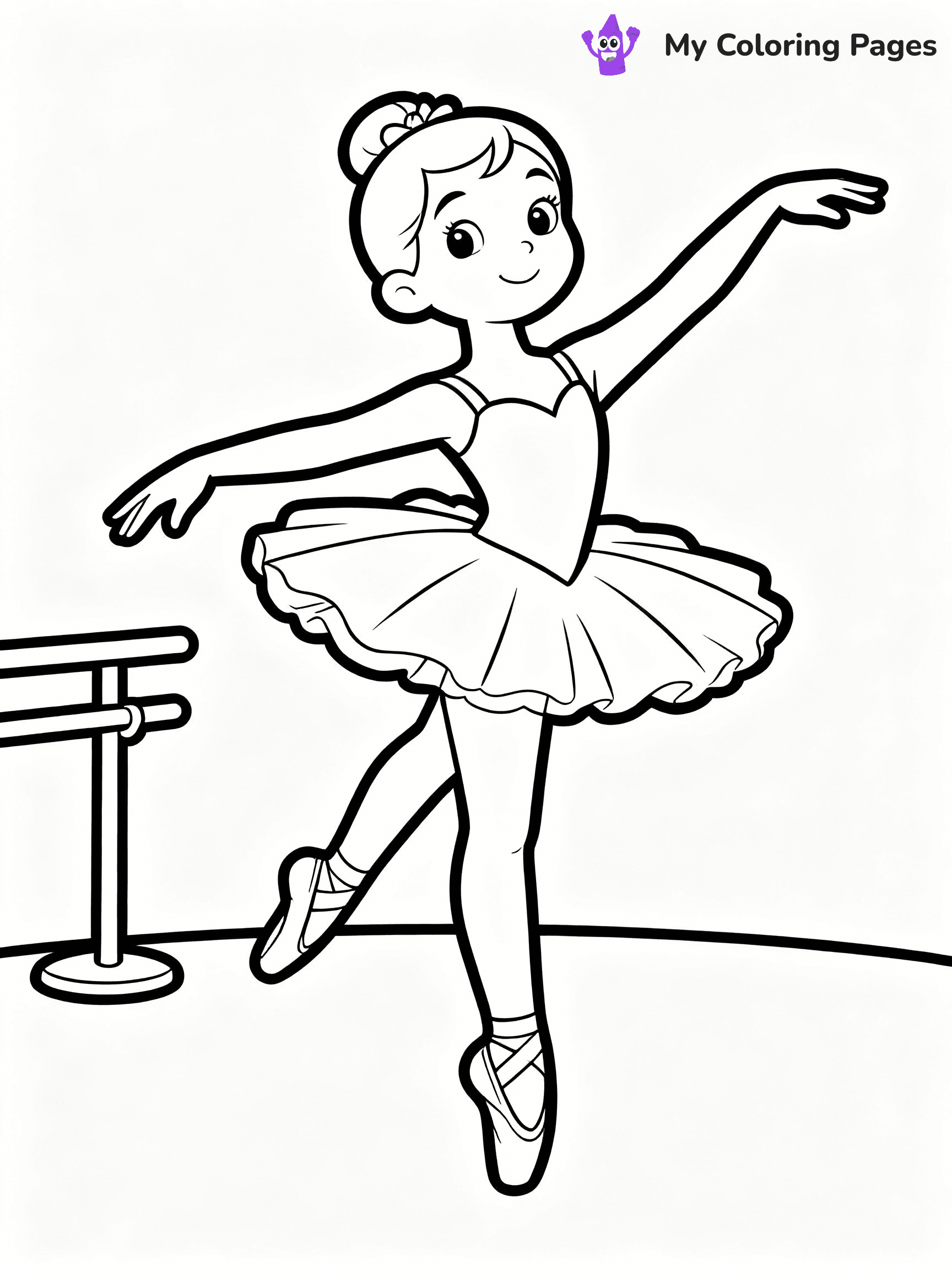 Ballerina Coloring Pages - 1