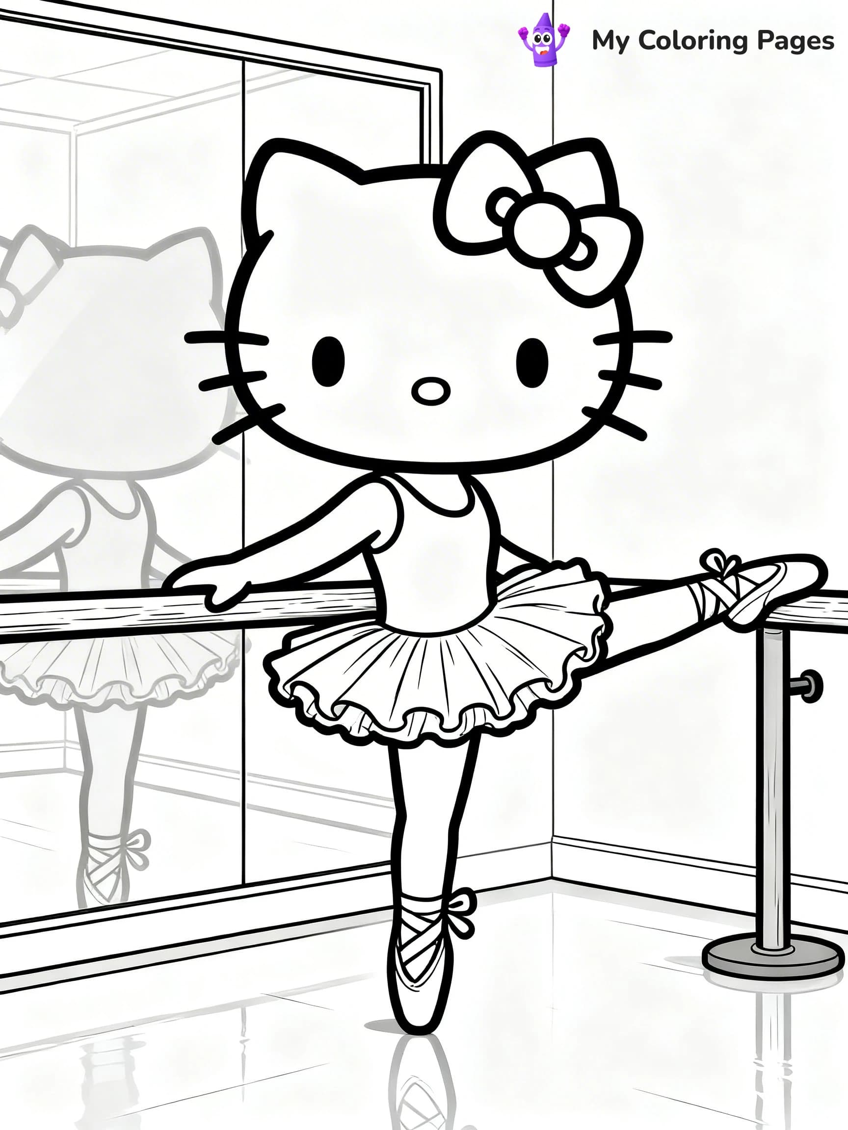 Ballerina Coloring Pages - 1