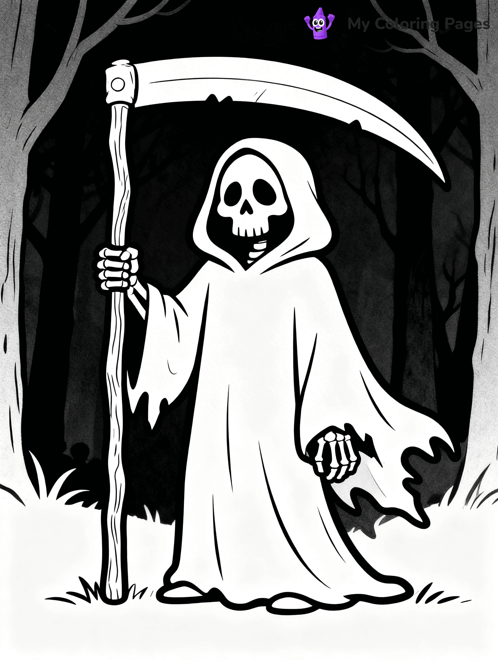 Grim Reaper Coloring Pages - 38
