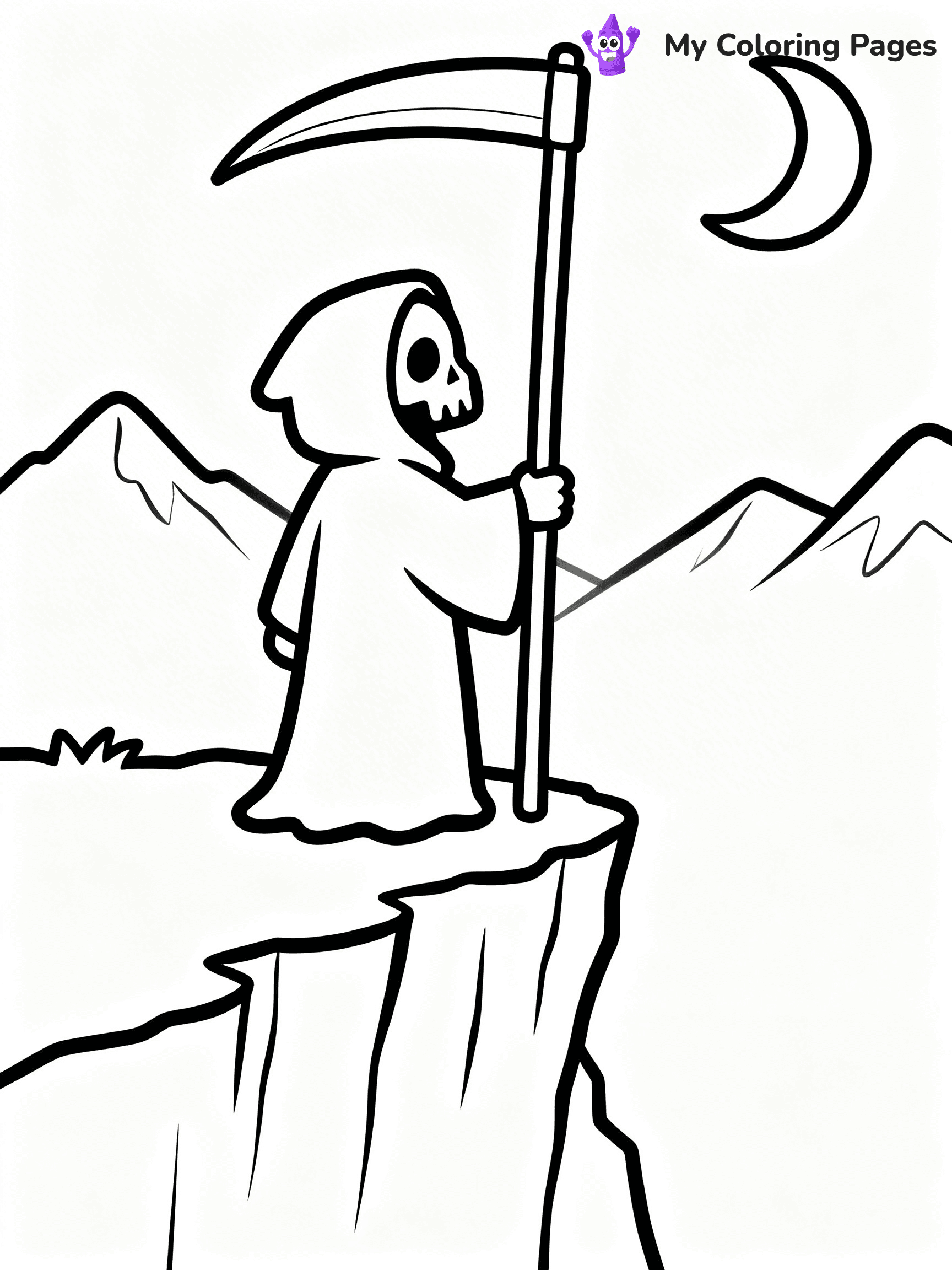 Grim Reaper Coloring Pages - 37