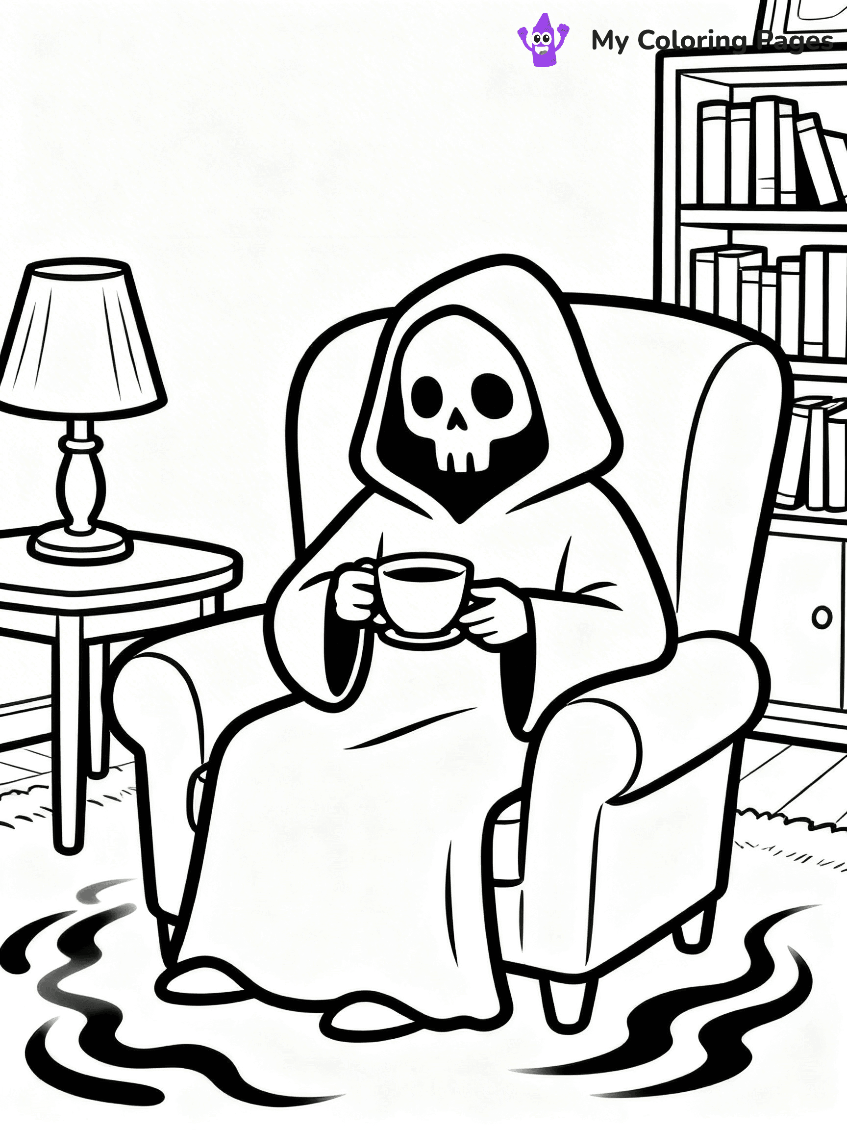 Grim Reaper Coloring Pages - 30