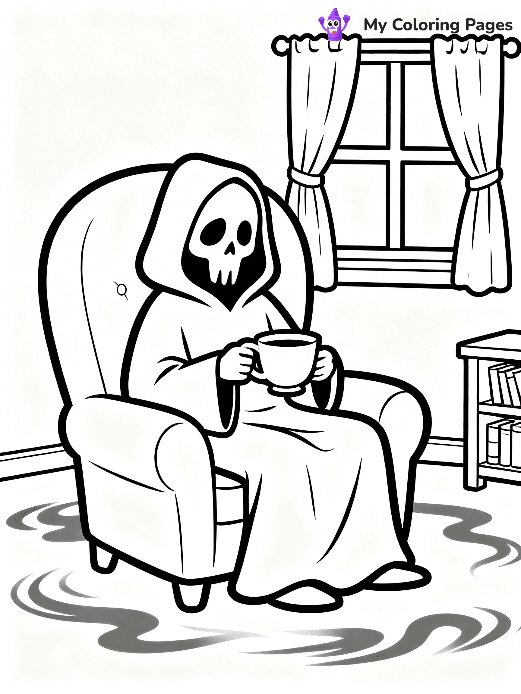 Grim Reaper Coloring Pages - 27