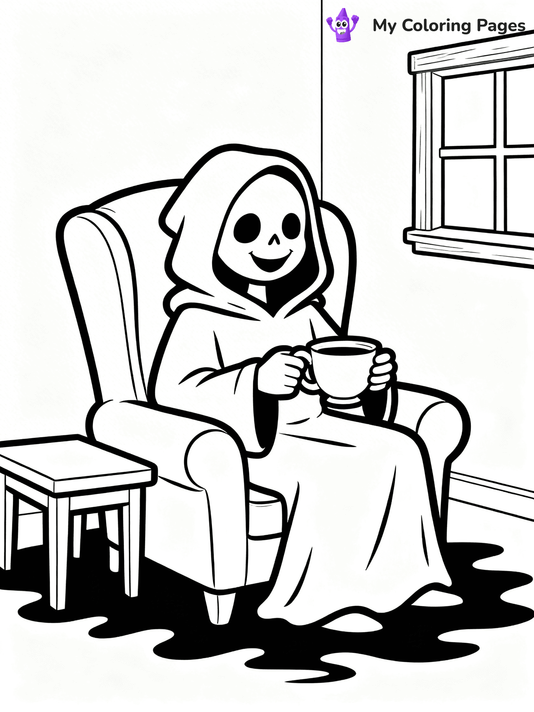 Grim Reaper Coloring Pages - 26