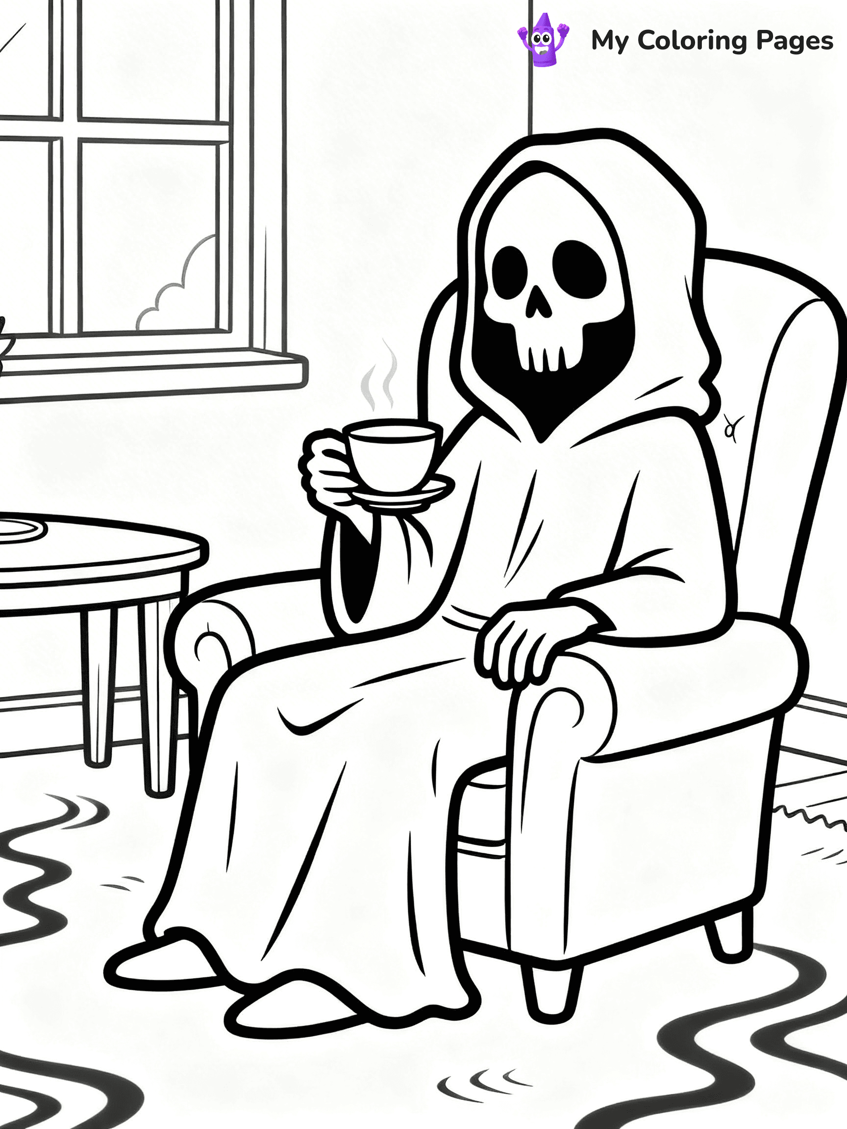 Grim Reaper Coloring Pages - 25