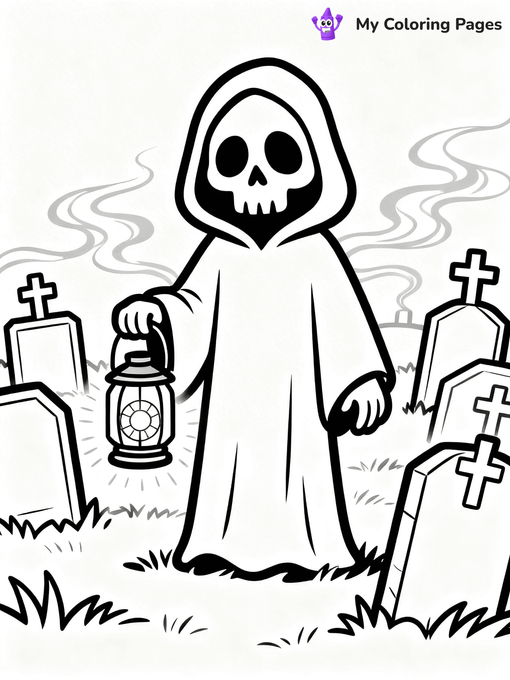 Grim Reaper Coloring Pages - 23