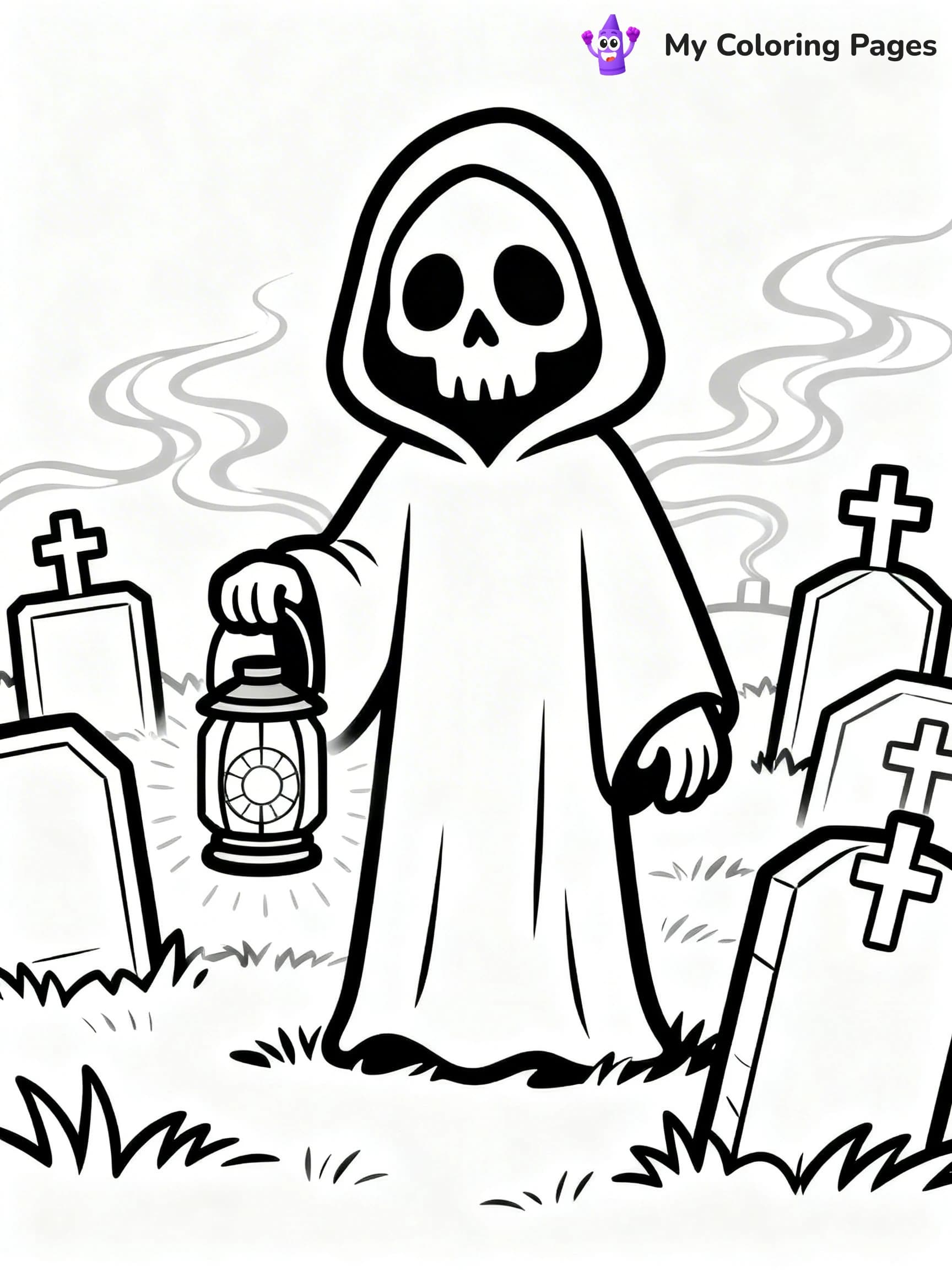 Grim Reaper Coloring Pages - 23