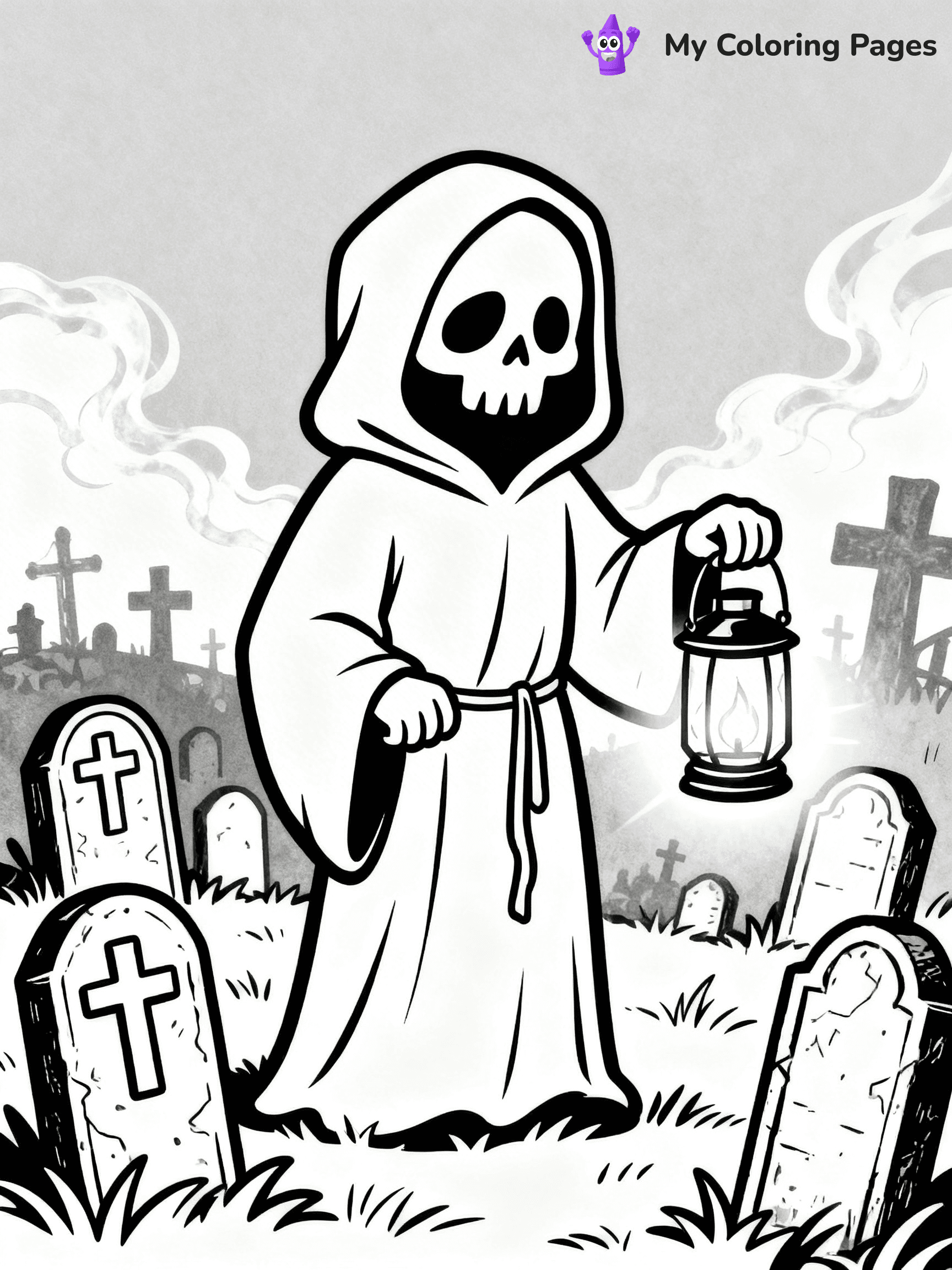 Grim Reaper Coloring Pages - 22