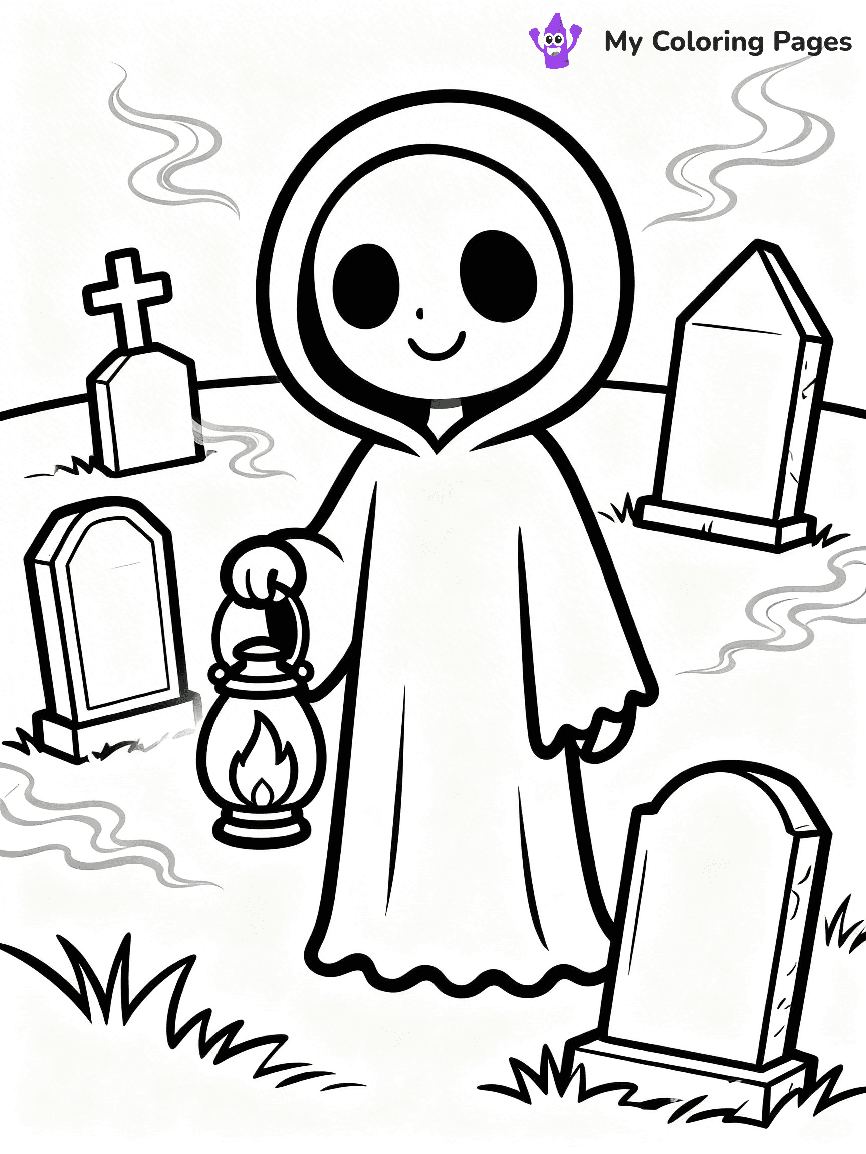 Grim Reaper Coloring Pages - 21