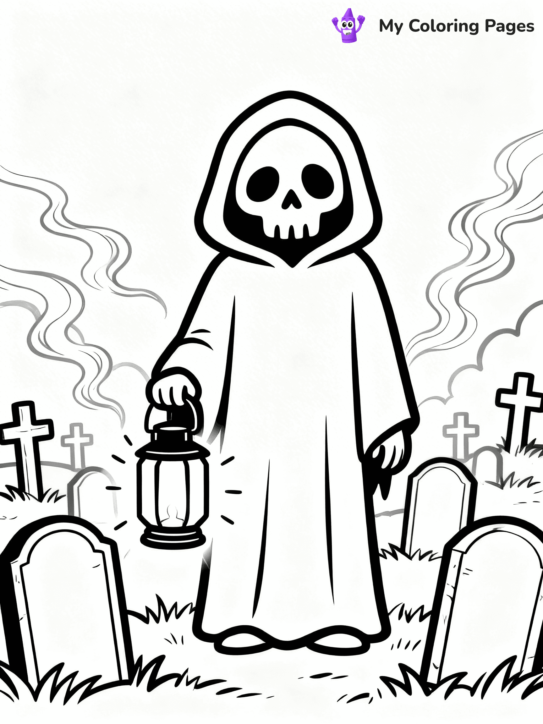 Grim Reaper Coloring Pages - 20