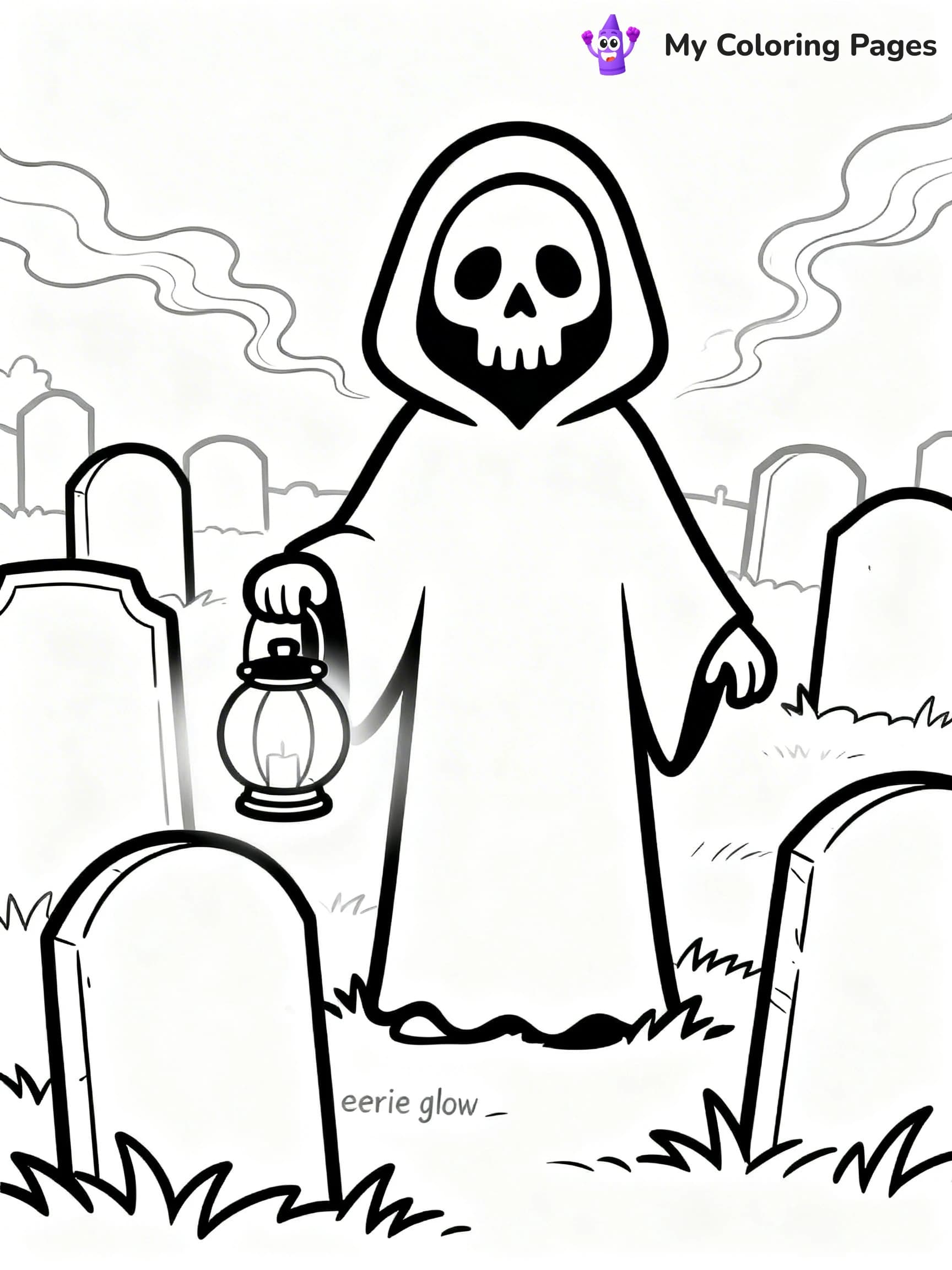 Grim Reaper Coloring Pages - 19