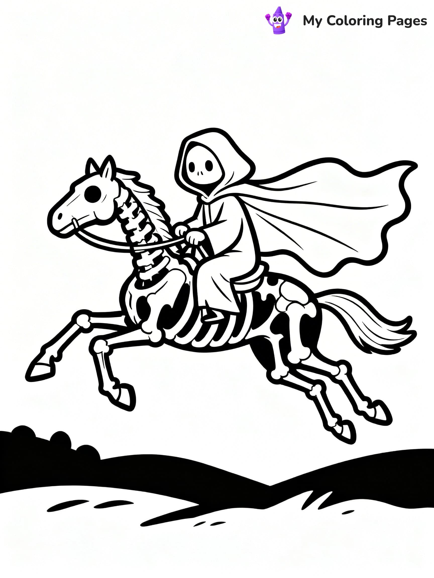 Grim Reaper Coloring Pages - 18