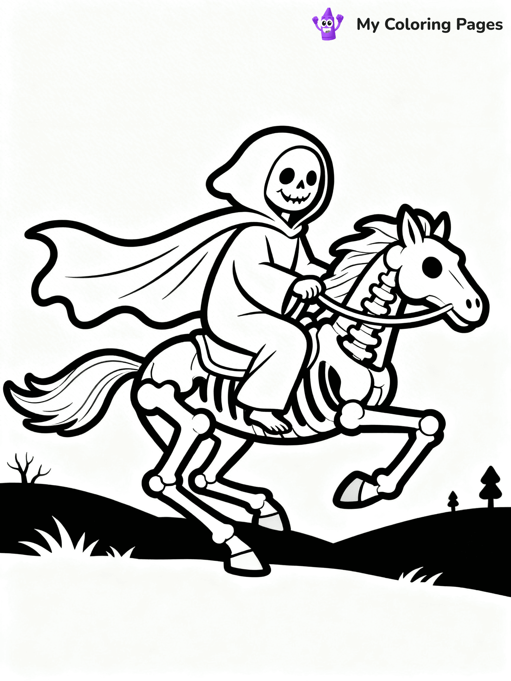 Grim Reaper Coloring Pages - 17