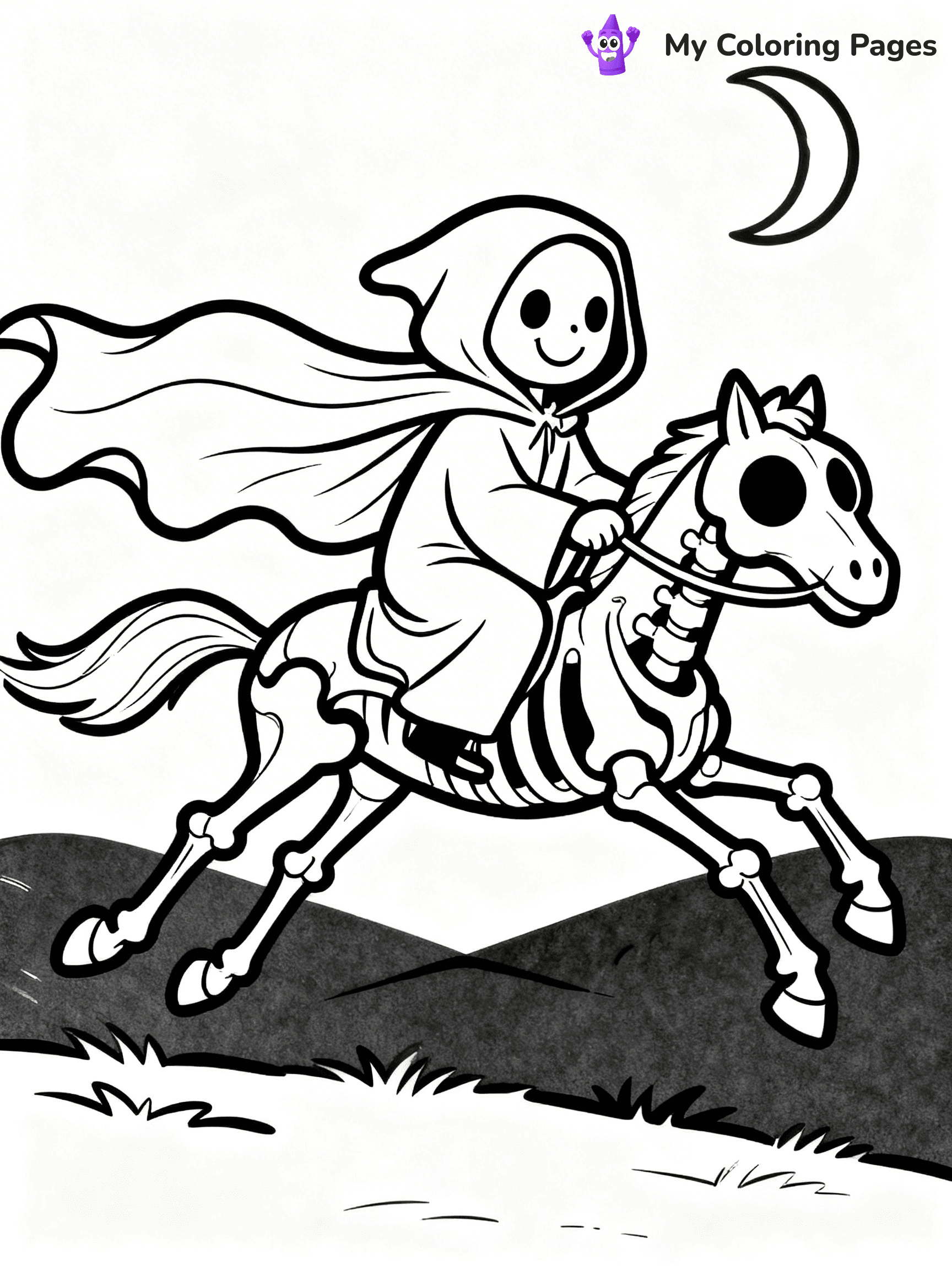 Grim Reaper Coloring Pages - 13