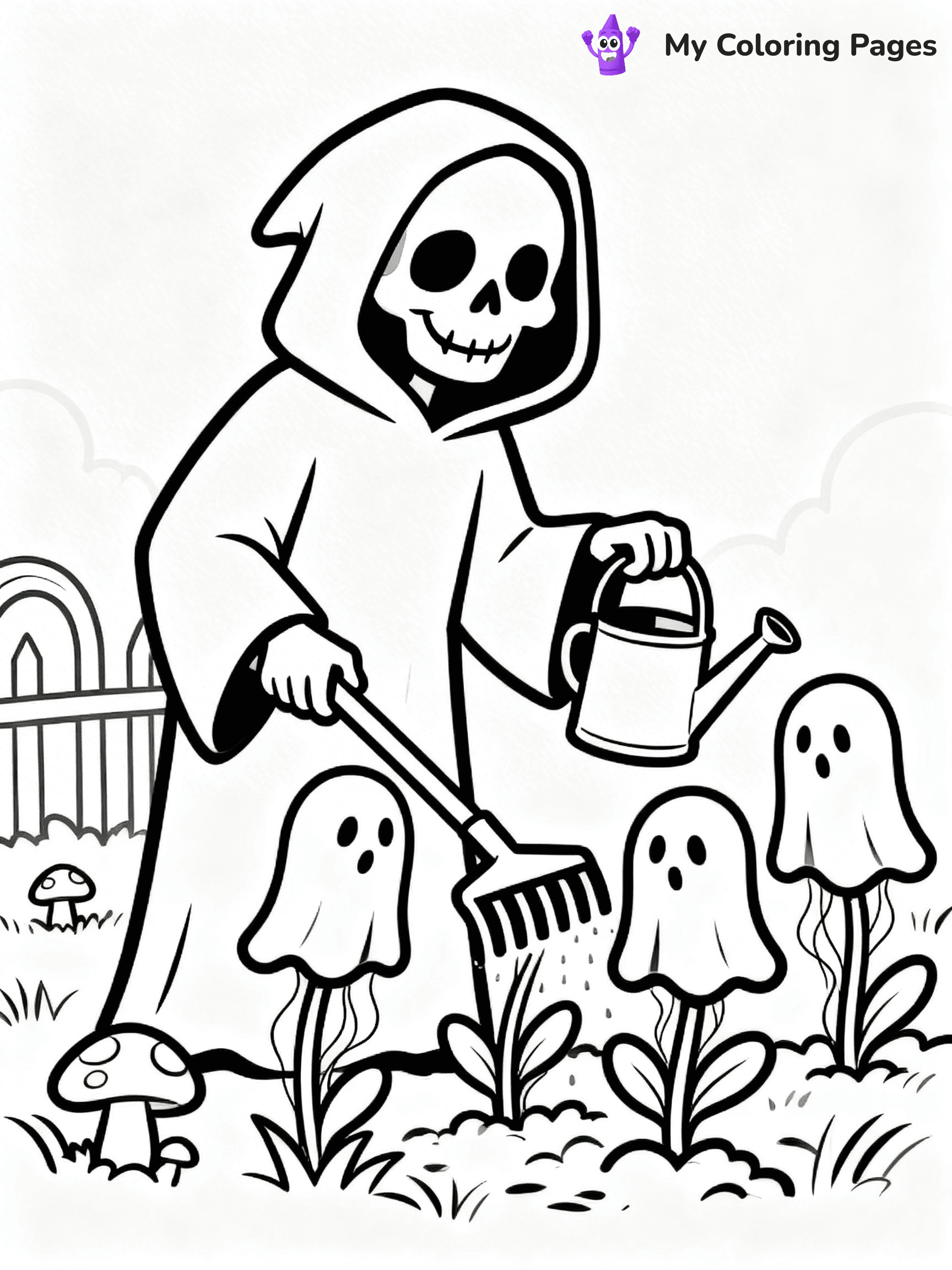 Grim Reaper Coloring Pages - 10