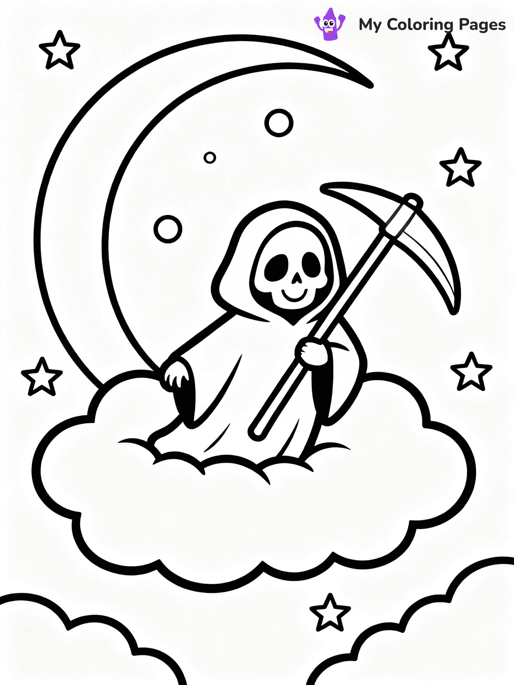 Grim Reaper Coloring Pages - 5