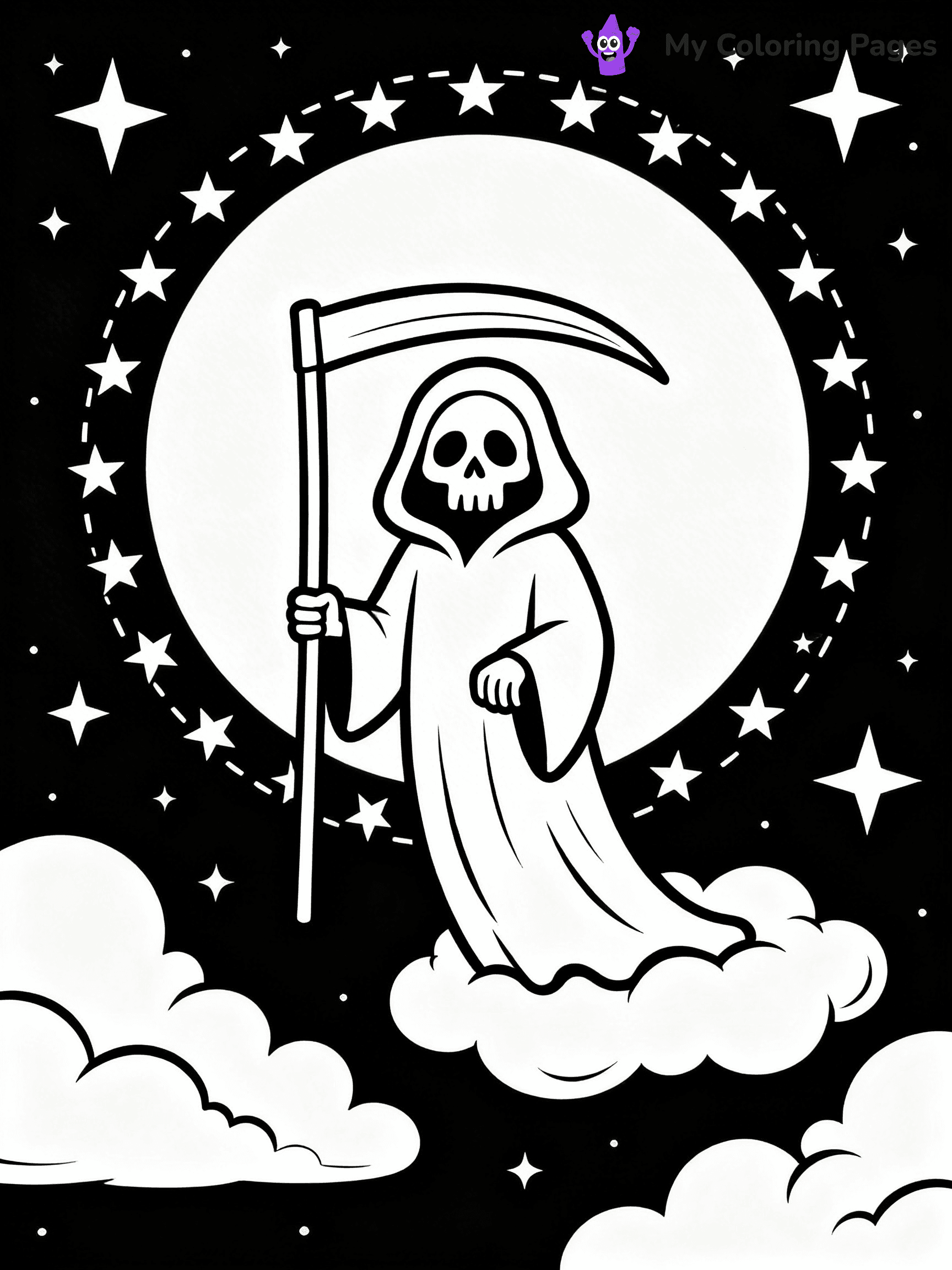 Grim Reaper Coloring Pages - 3