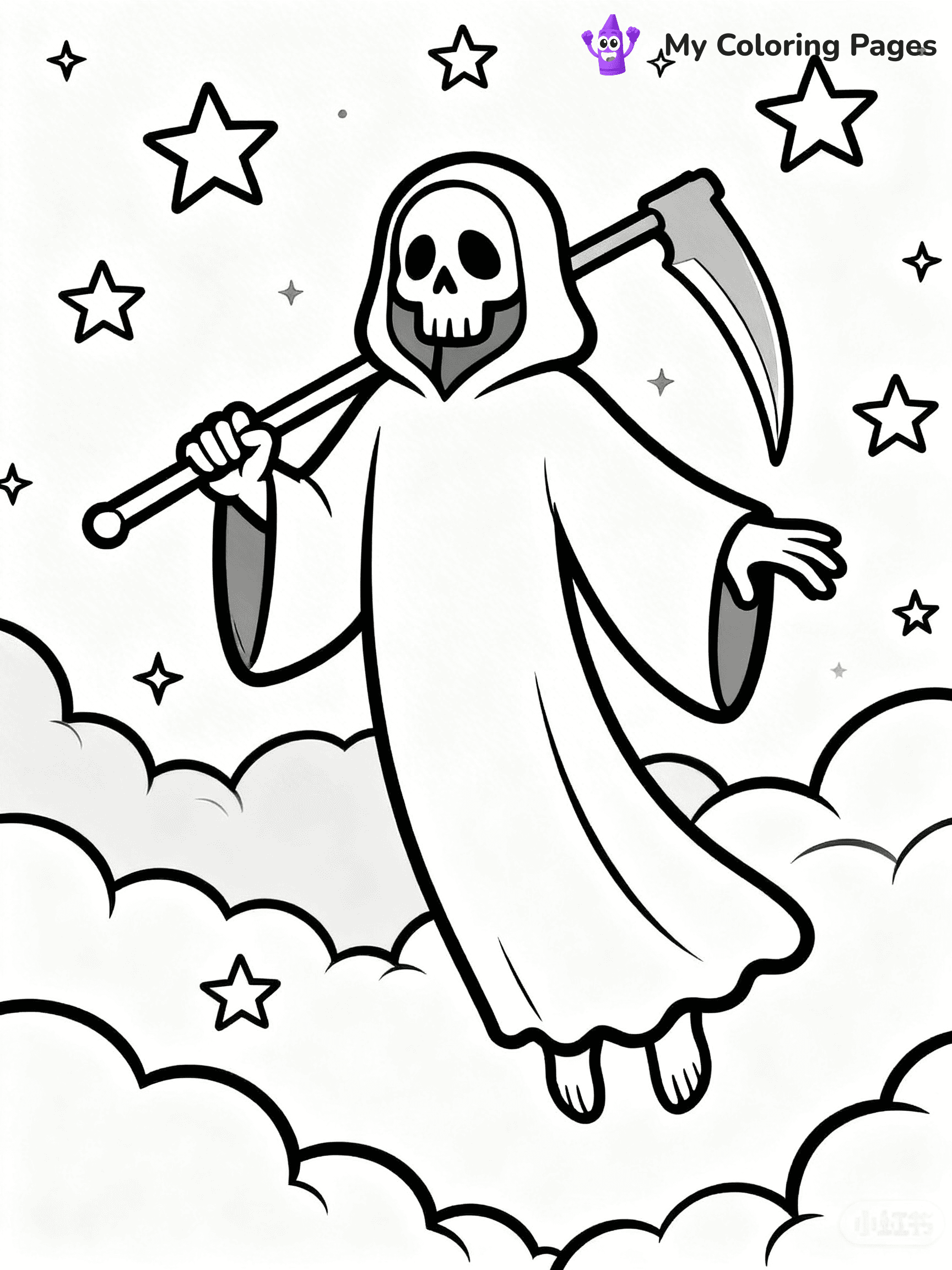 Grim Reaper Coloring Pages - 1
