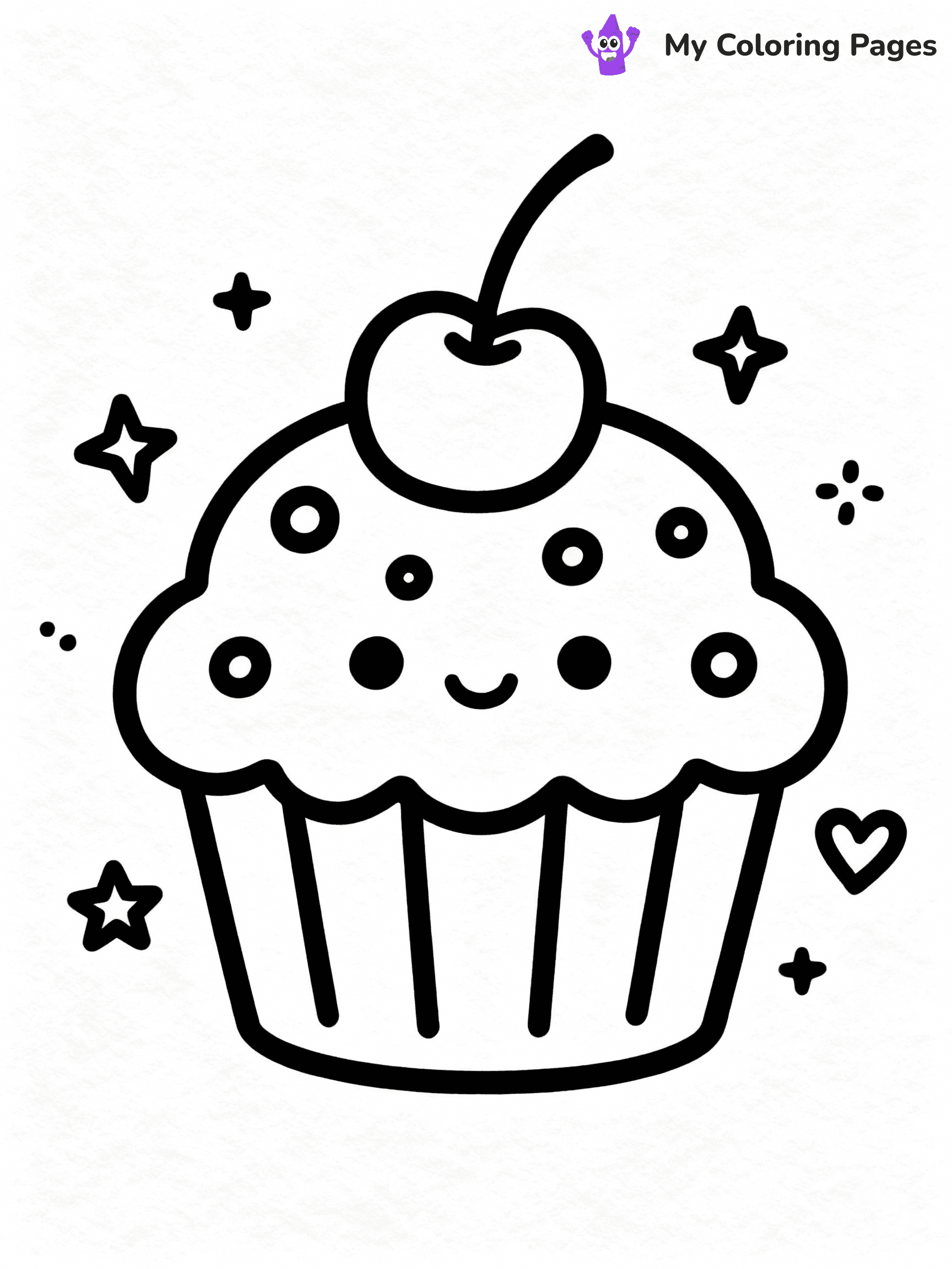 Cupcake Coloring Pages - 47