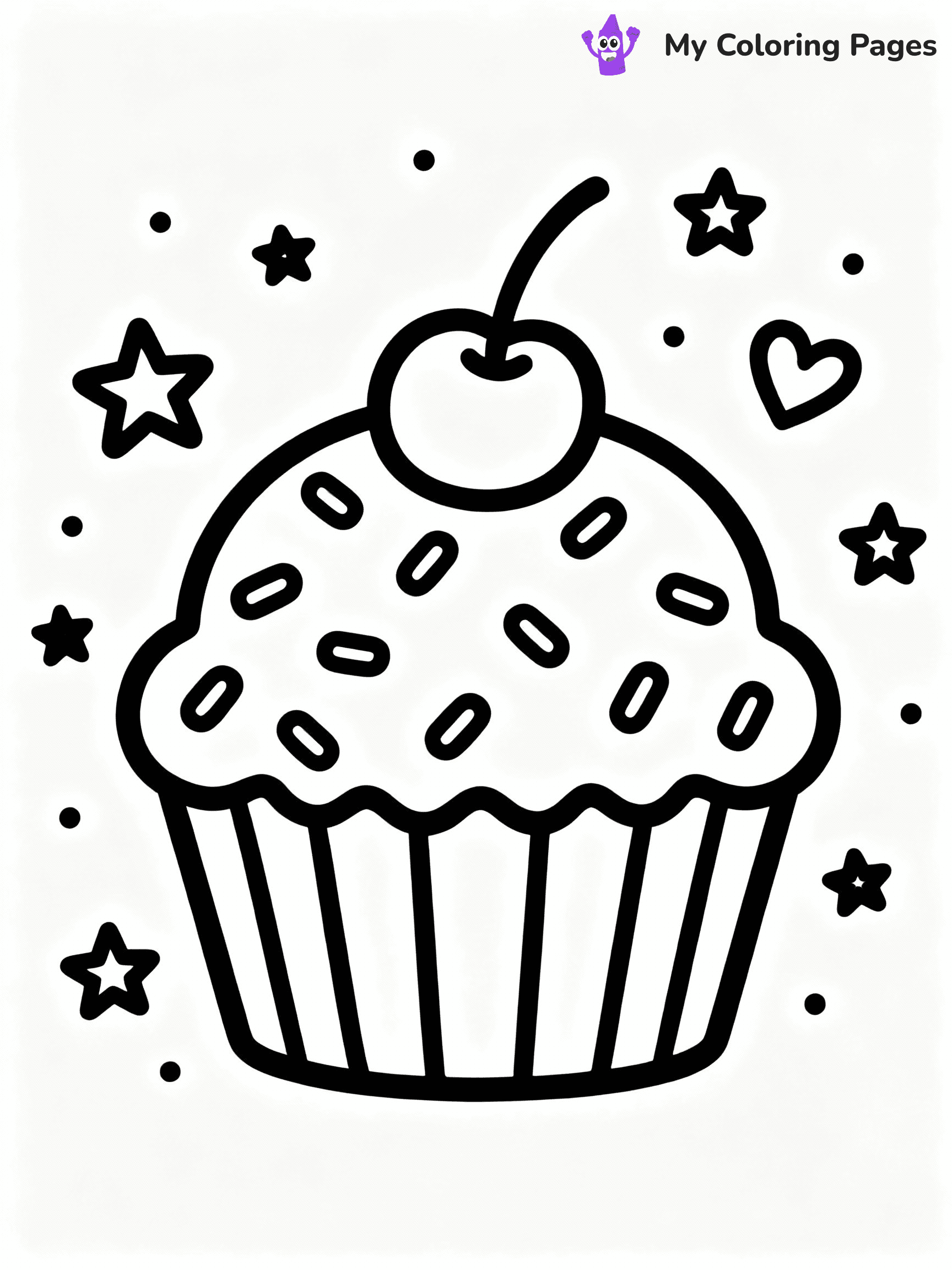 Cupcake Coloring Pages - 44