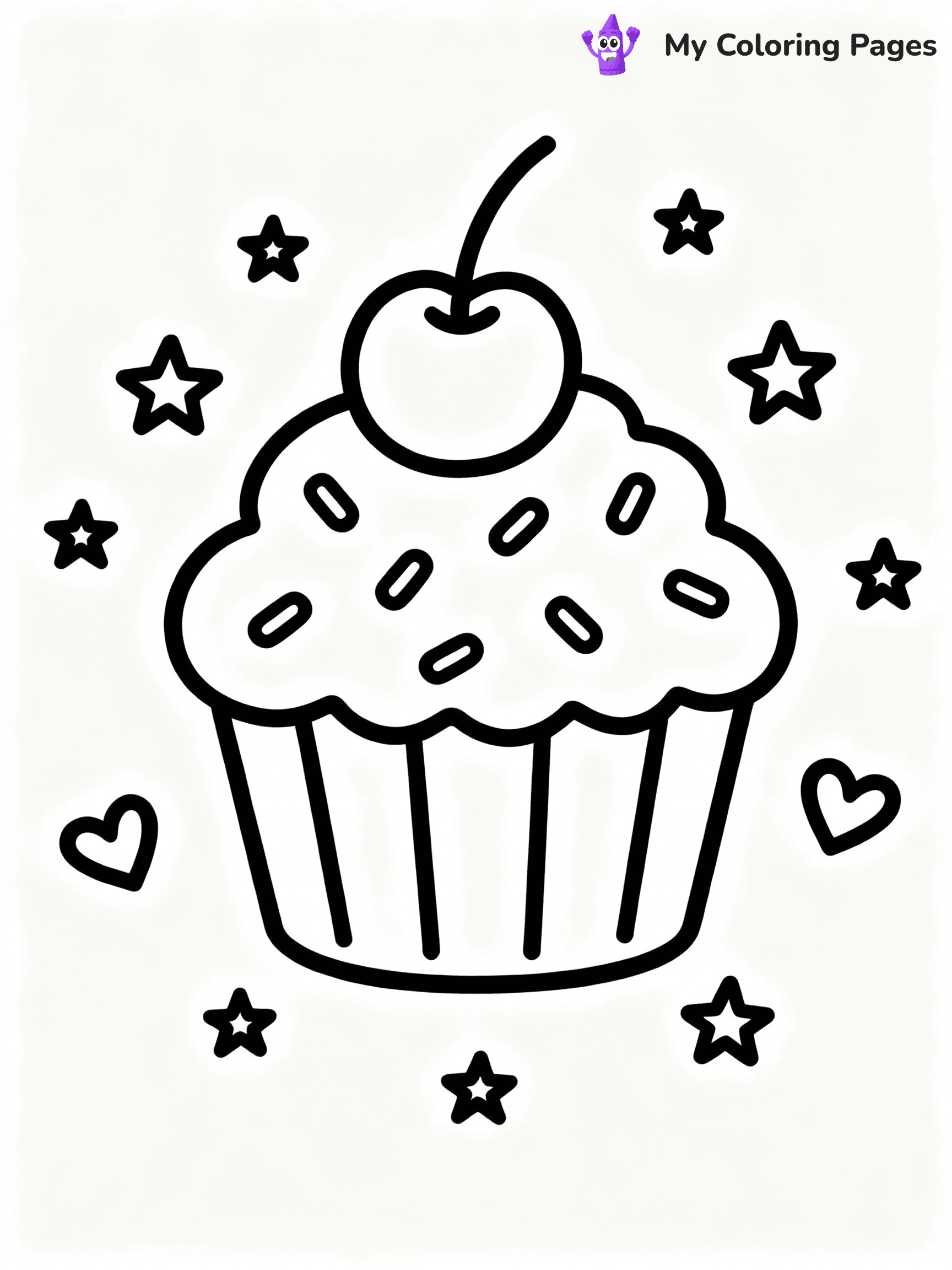 Cupcake Coloring Pages - 43