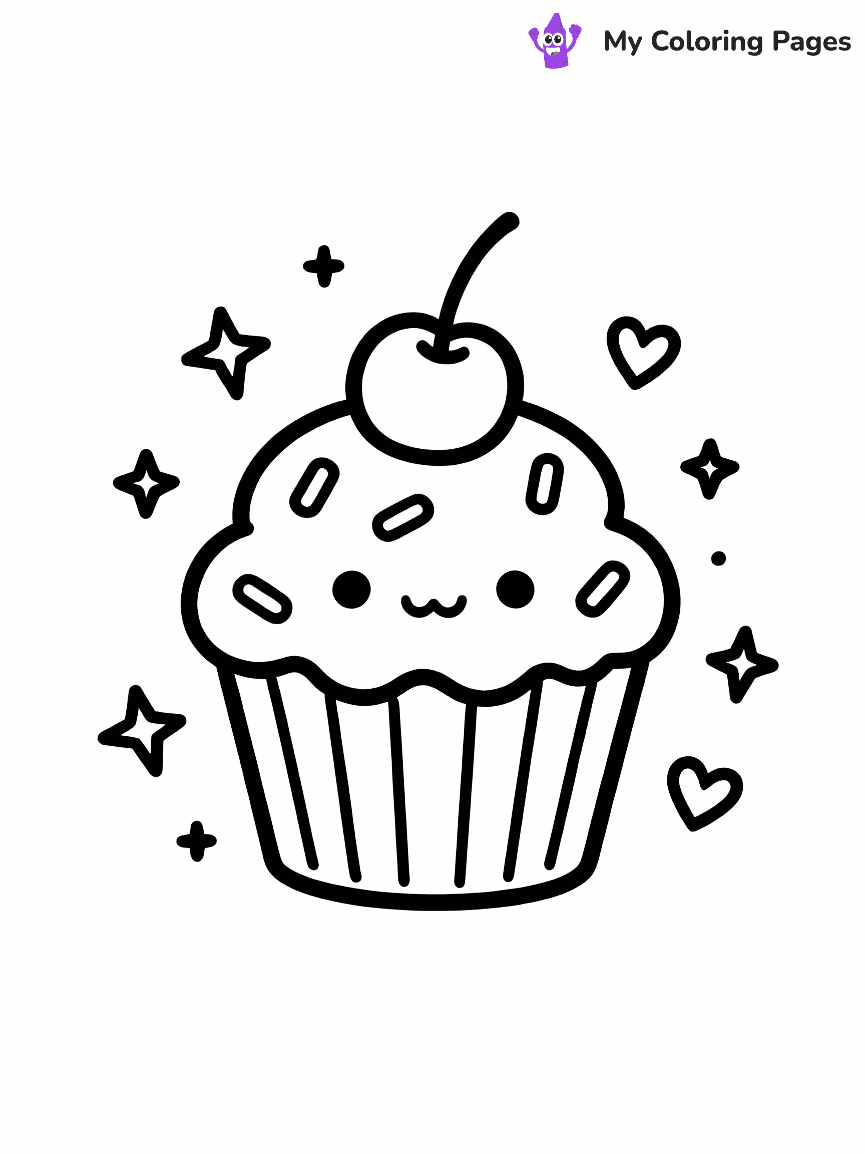 Cupcake Coloring Pages - 41