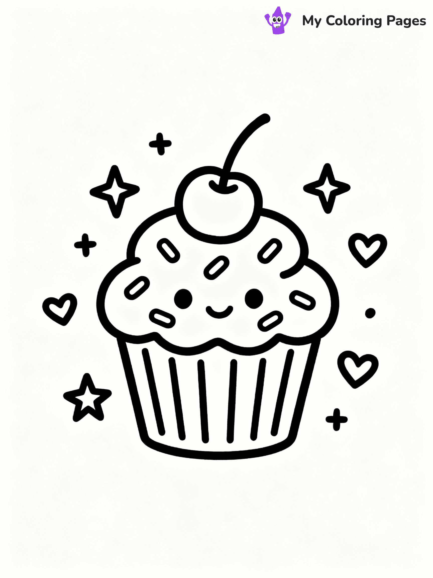 Cupcake Coloring Pages - 40