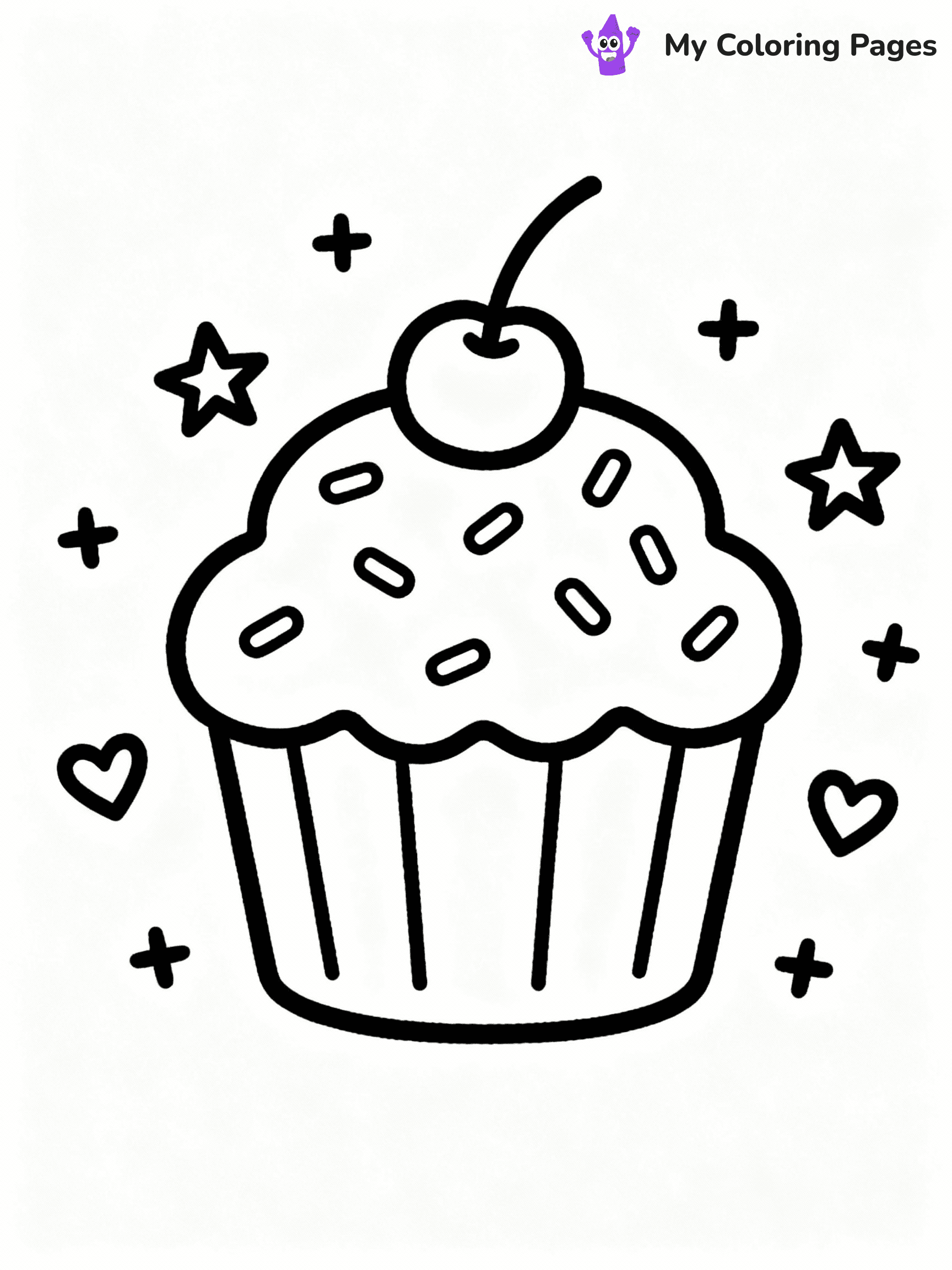 Cupcake Coloring Pages - 39