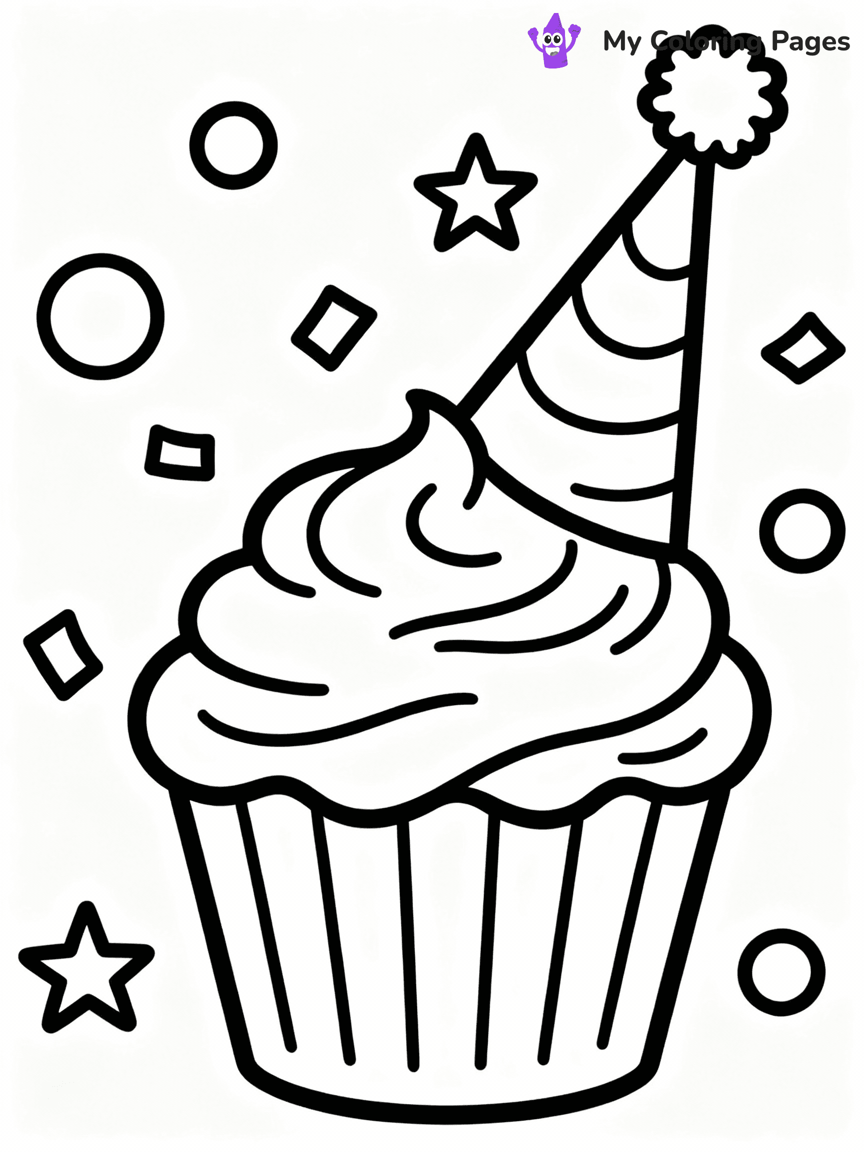Cupcake Coloring Pages - 38