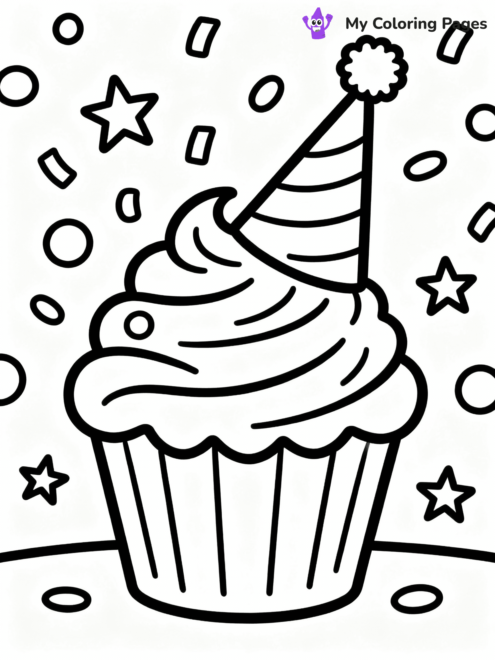 Cupcake Coloring Pages - 36