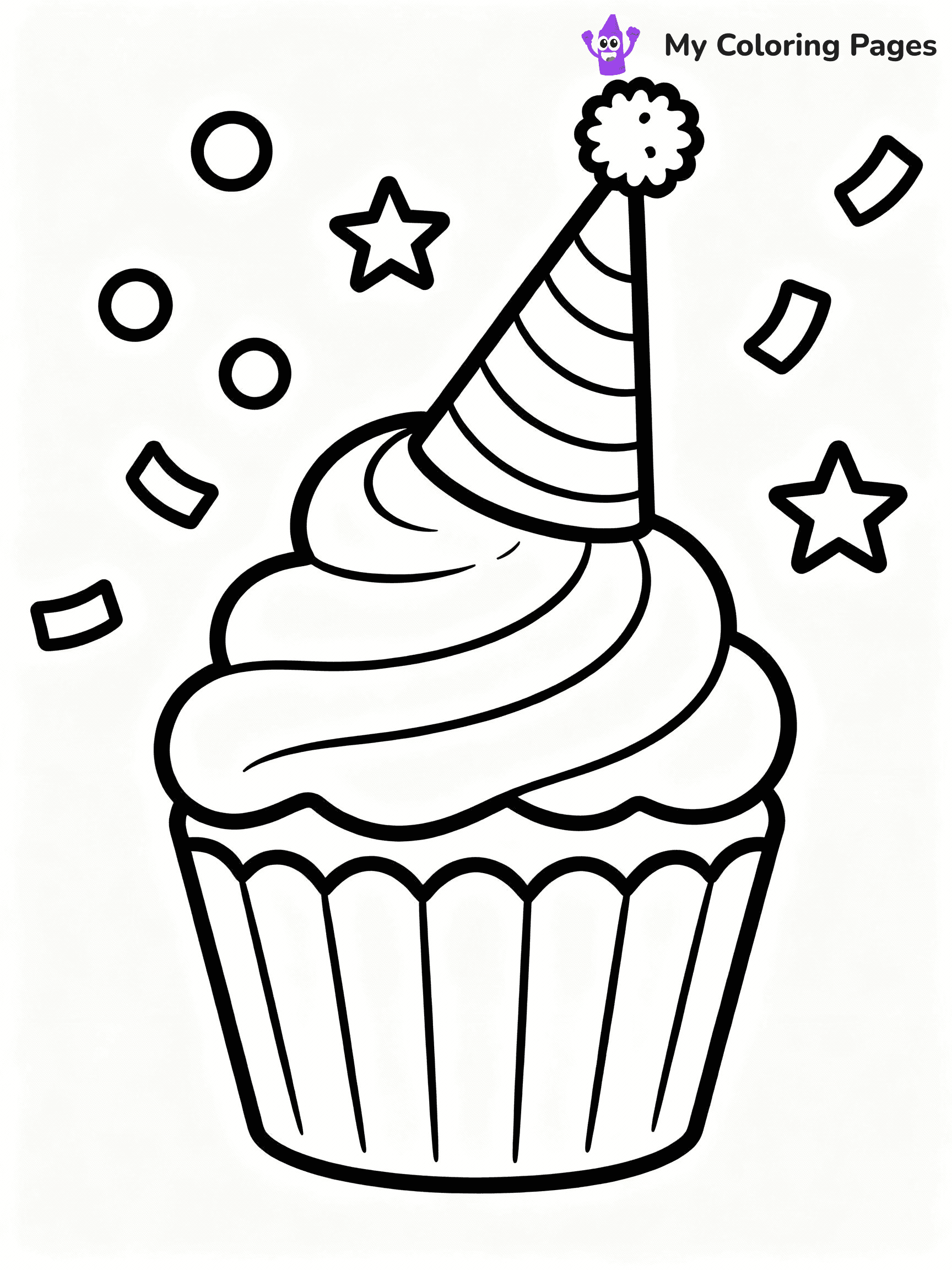 Cupcake Coloring Pages - 35