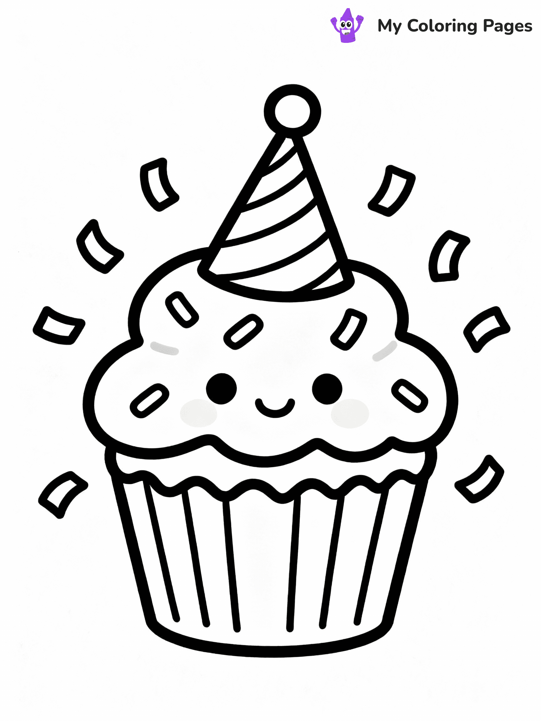 Cupcake Coloring Pages - 34