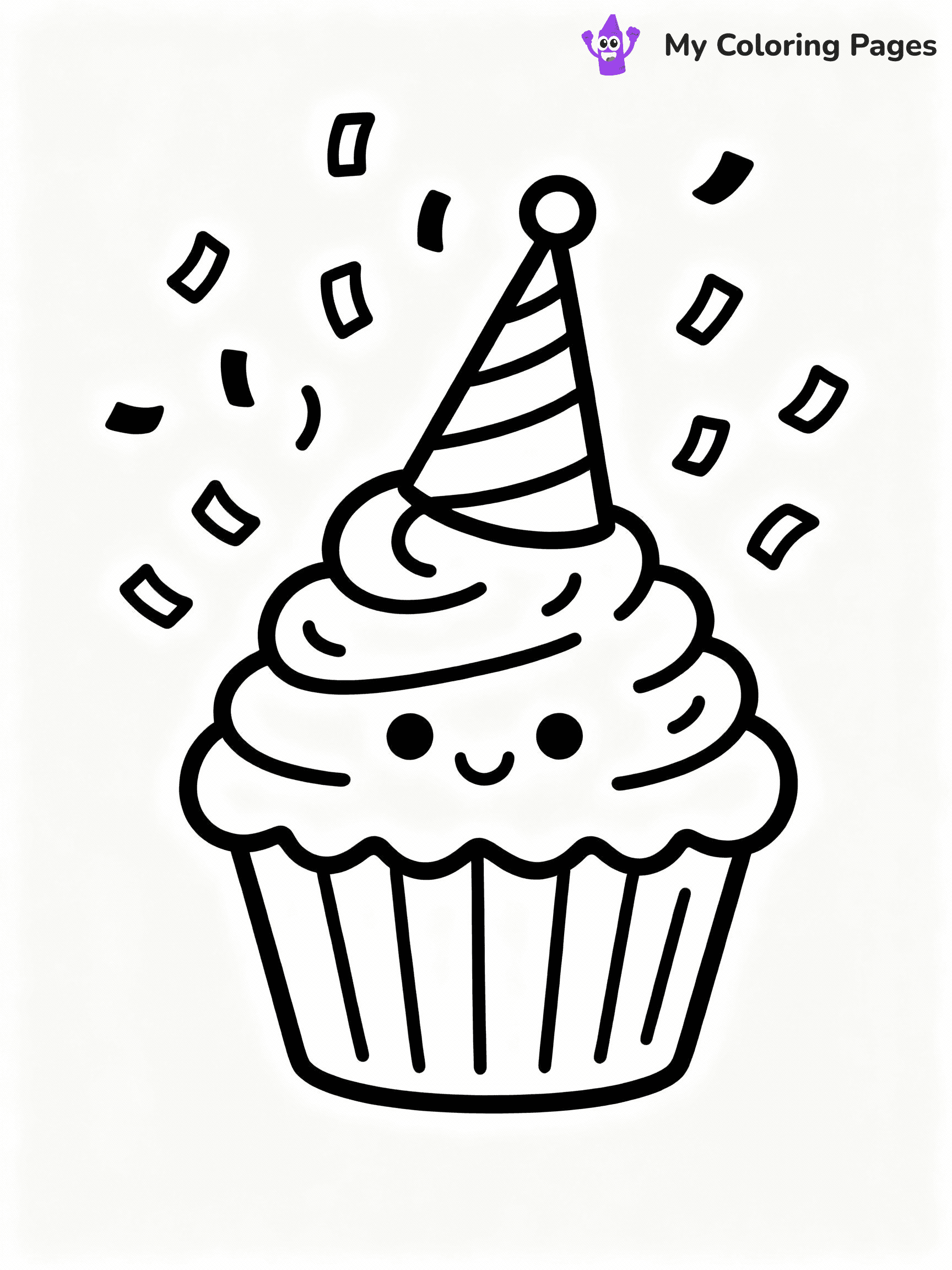 Cupcake Coloring Pages - 33