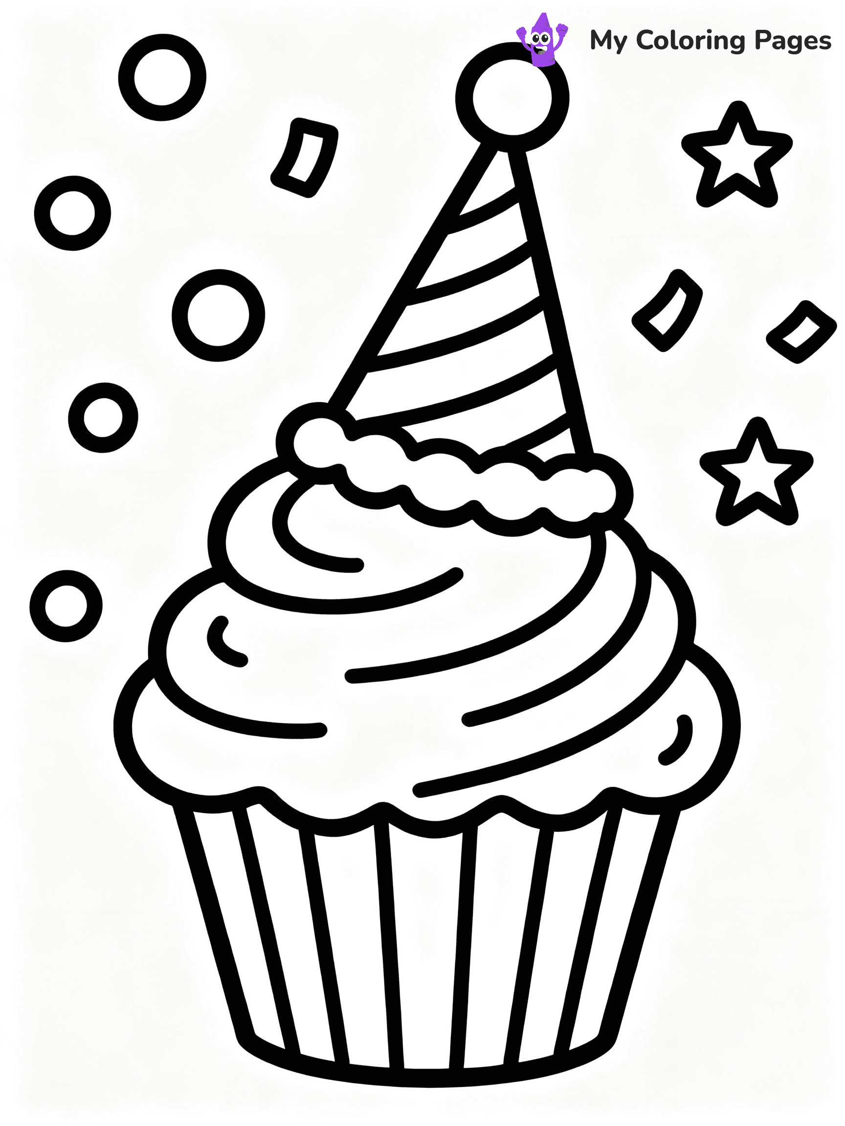 Cupcake Coloring Pages - 32