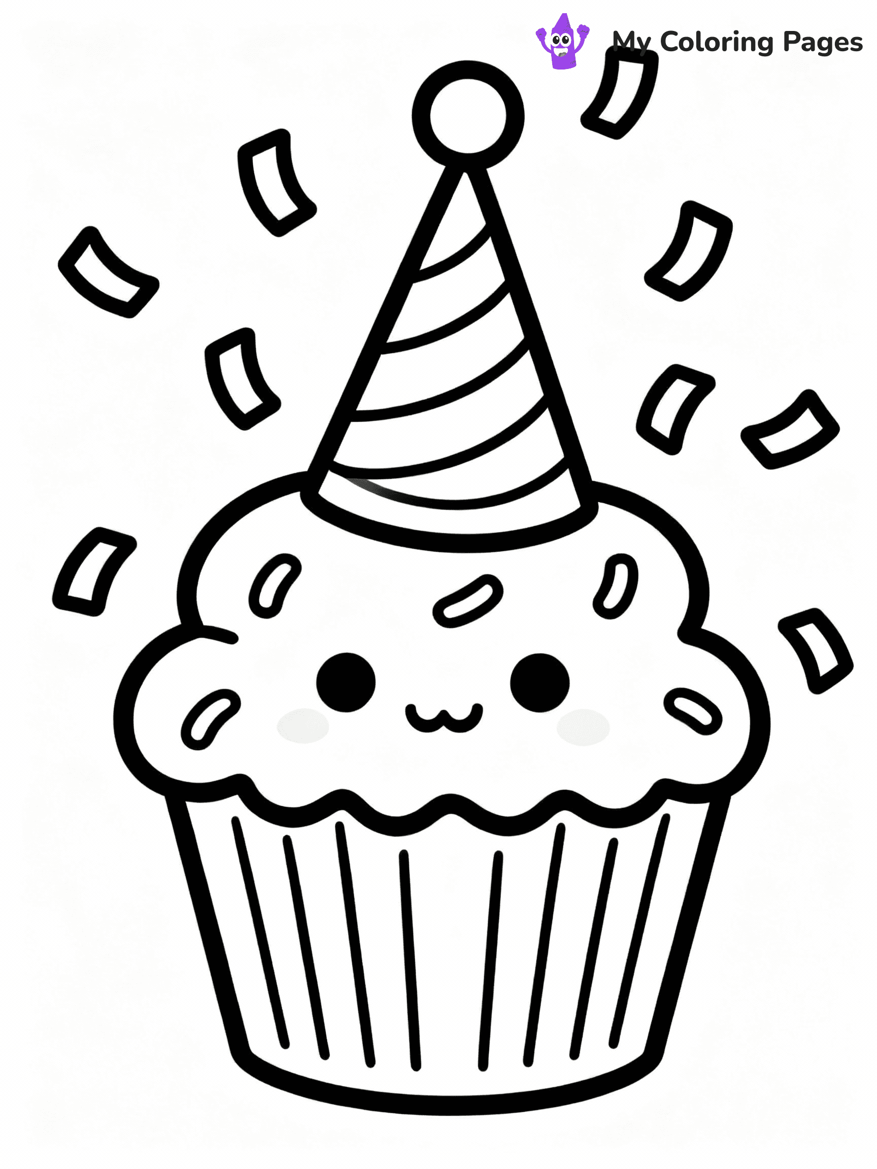 Cupcake Coloring Pages - 31