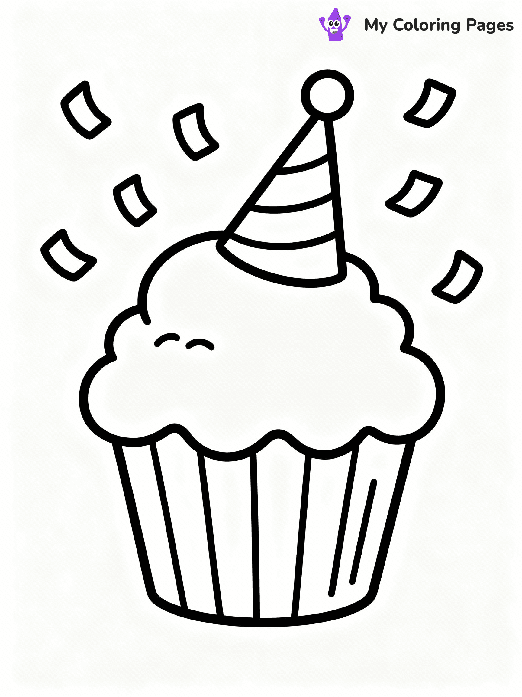 Cupcake Coloring Pages - 27