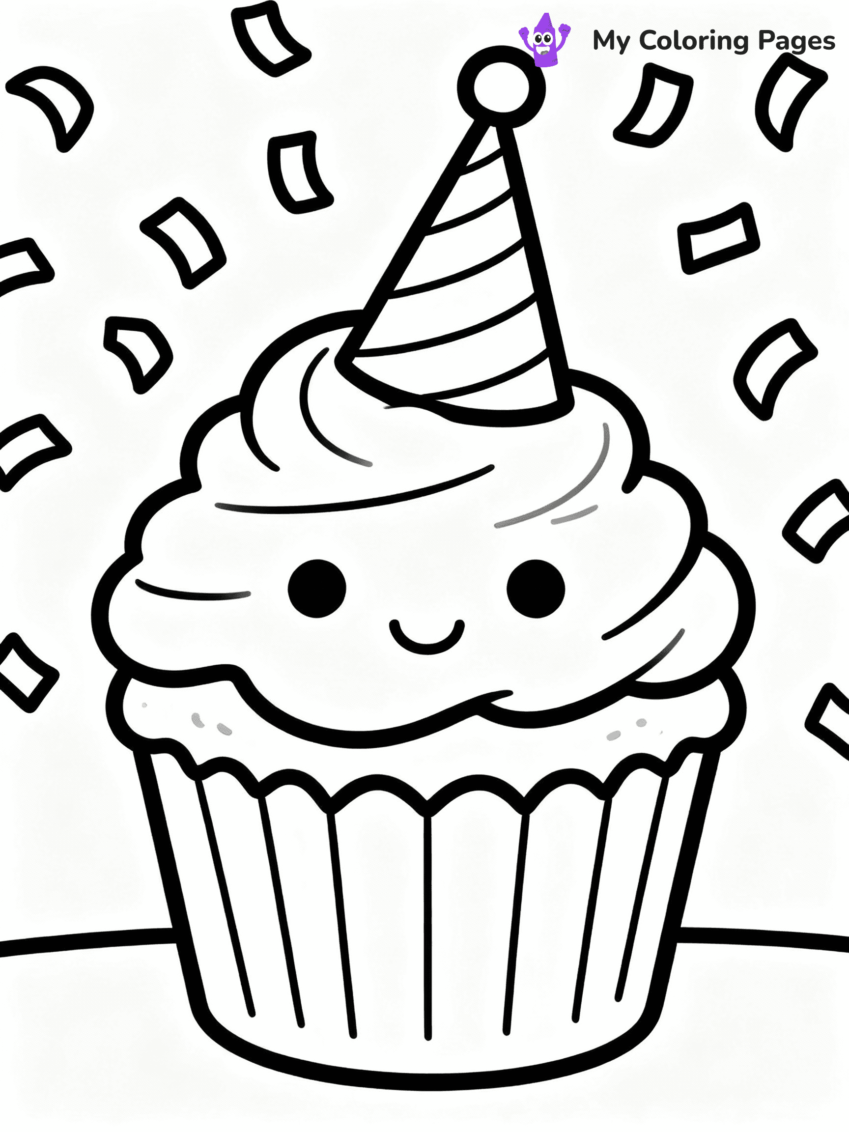 Cupcake Coloring Pages - 26