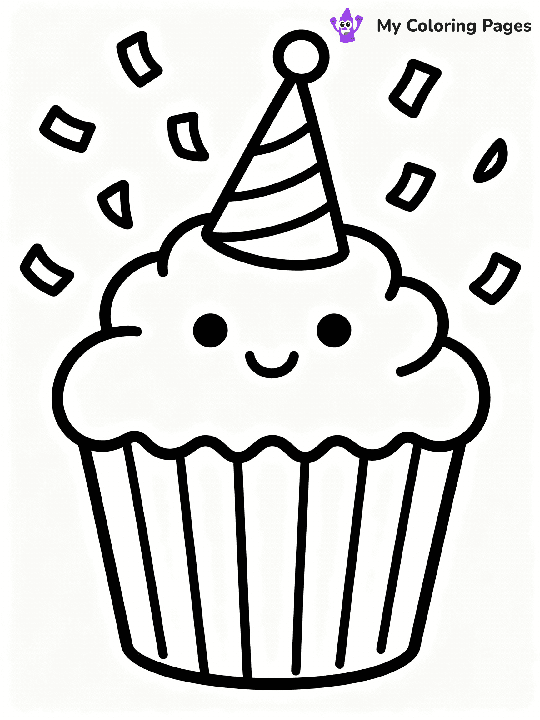 Cupcake Coloring Pages - 25