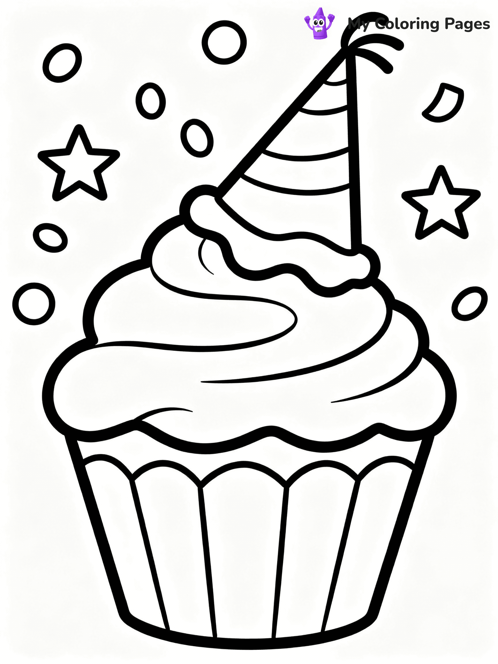 Cupcake Coloring Pages - 24