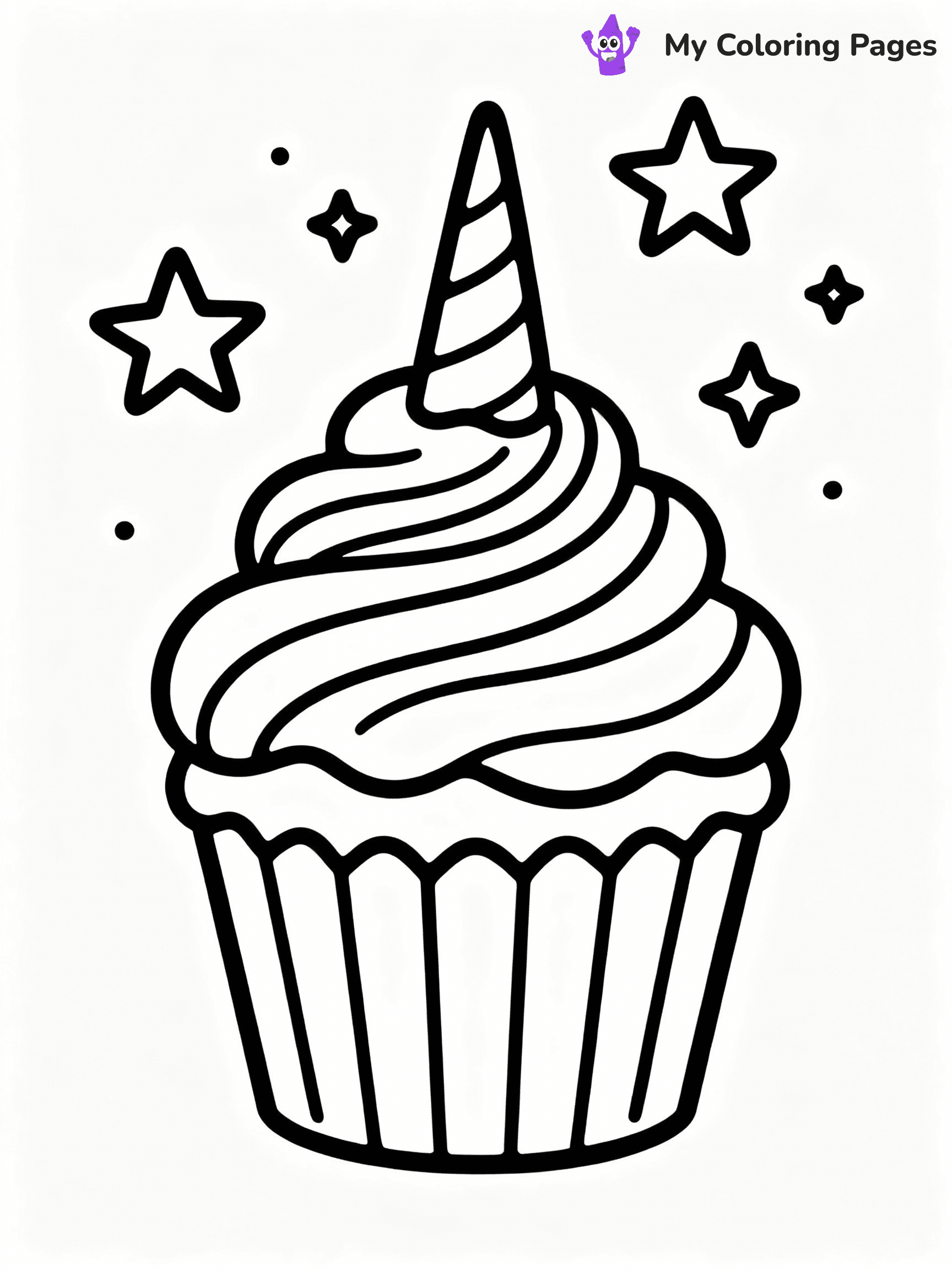 Cupcake Coloring Pages - 23