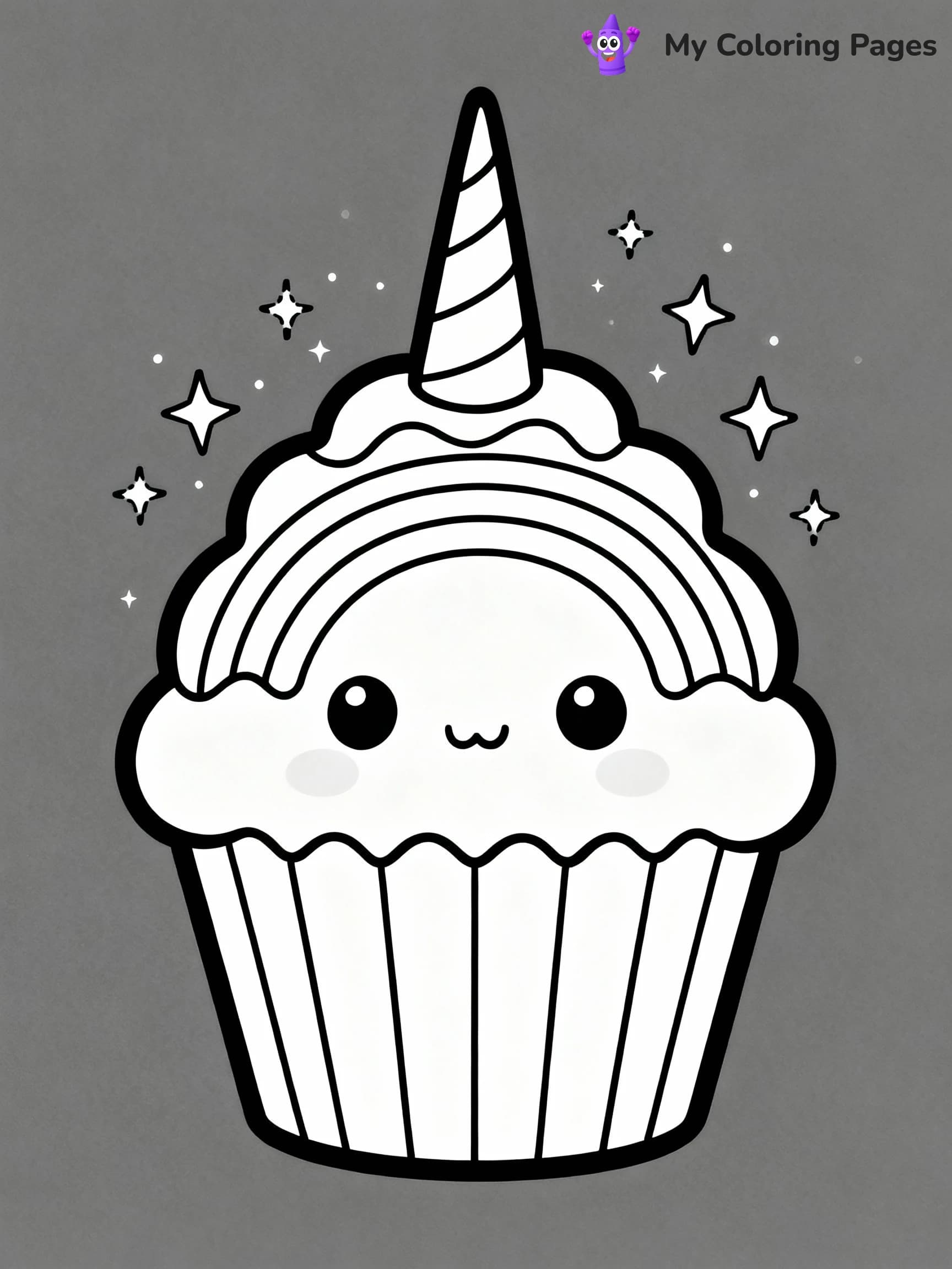 Cupcake Coloring Pages - 20